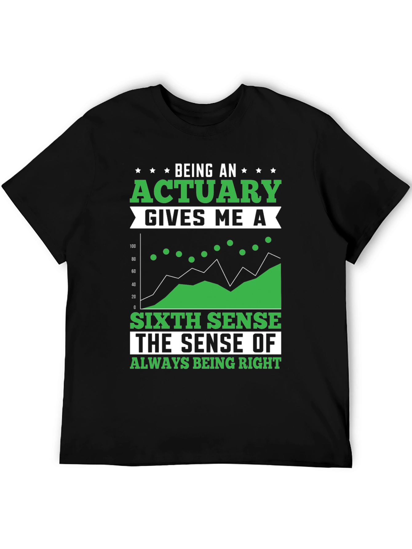 Black Actuary Sixth Sense Graphic T-Shirt view 5