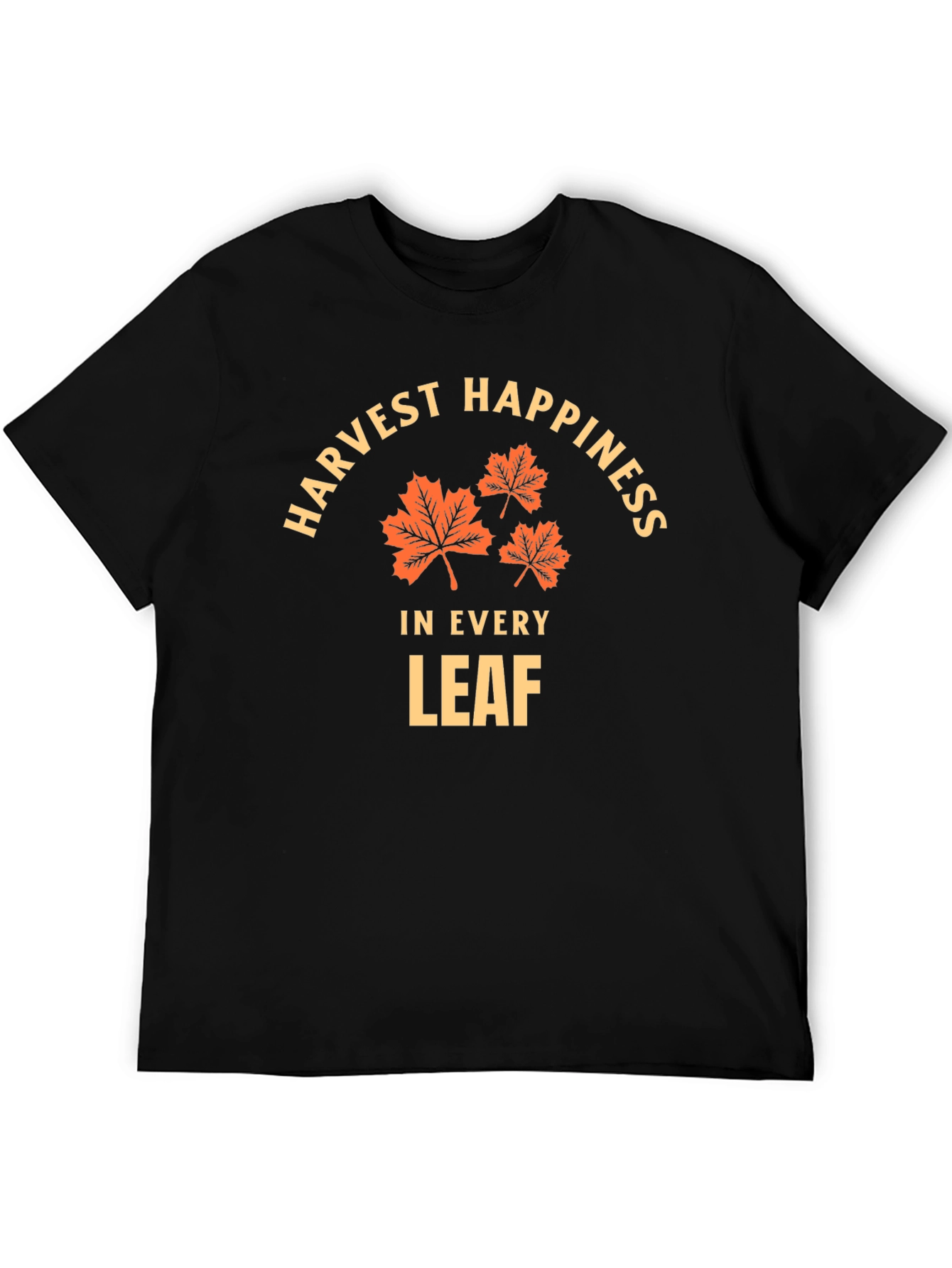 Harvest Happiness T-Shirt - Fall Leaves Design - 5