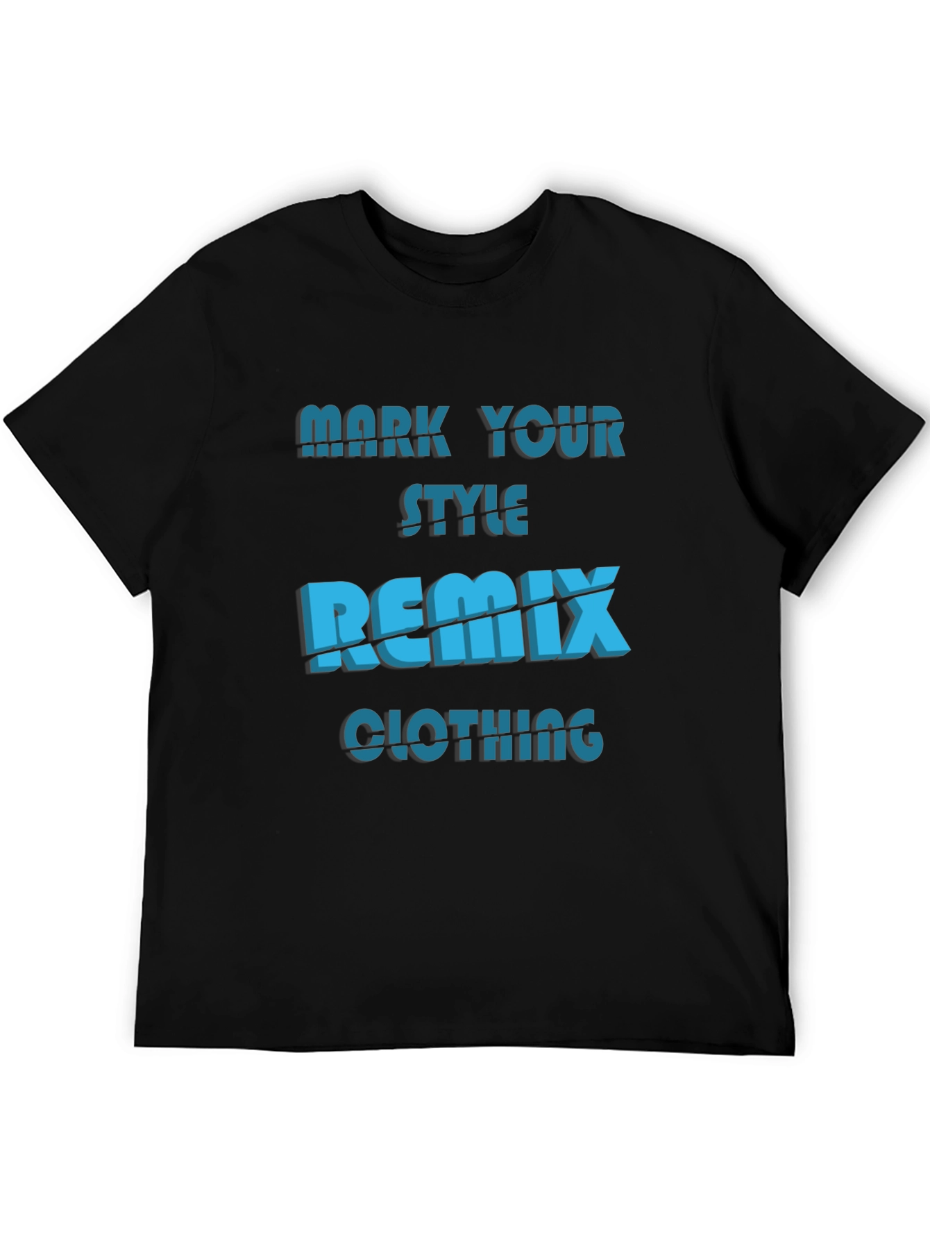 Black Remix Clothing Style T-Shirt - Bold Graphic Tee view 5
