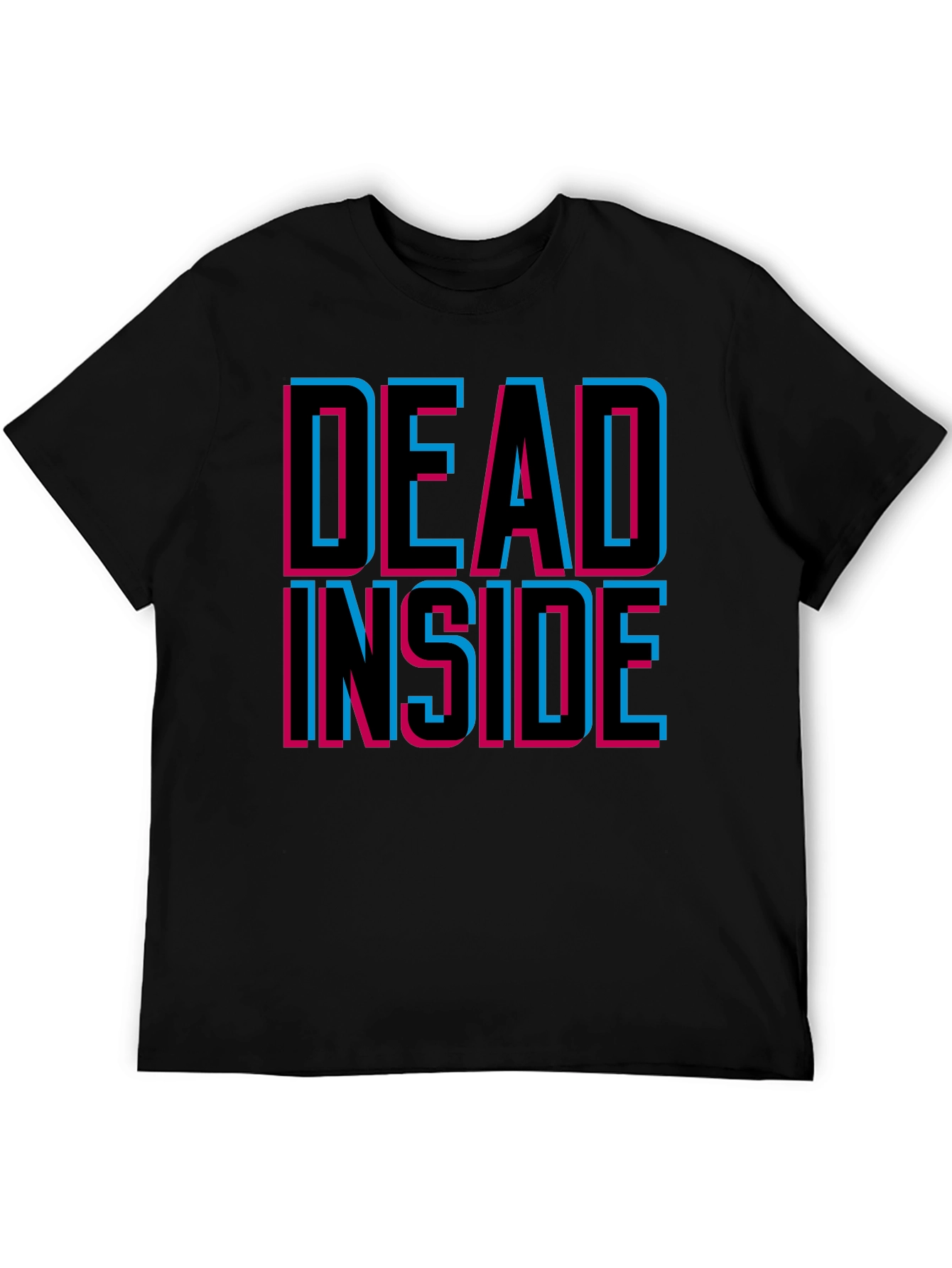 Black Dead Inside Graphic Tee - Trendy Unisex T-Shirt view 5