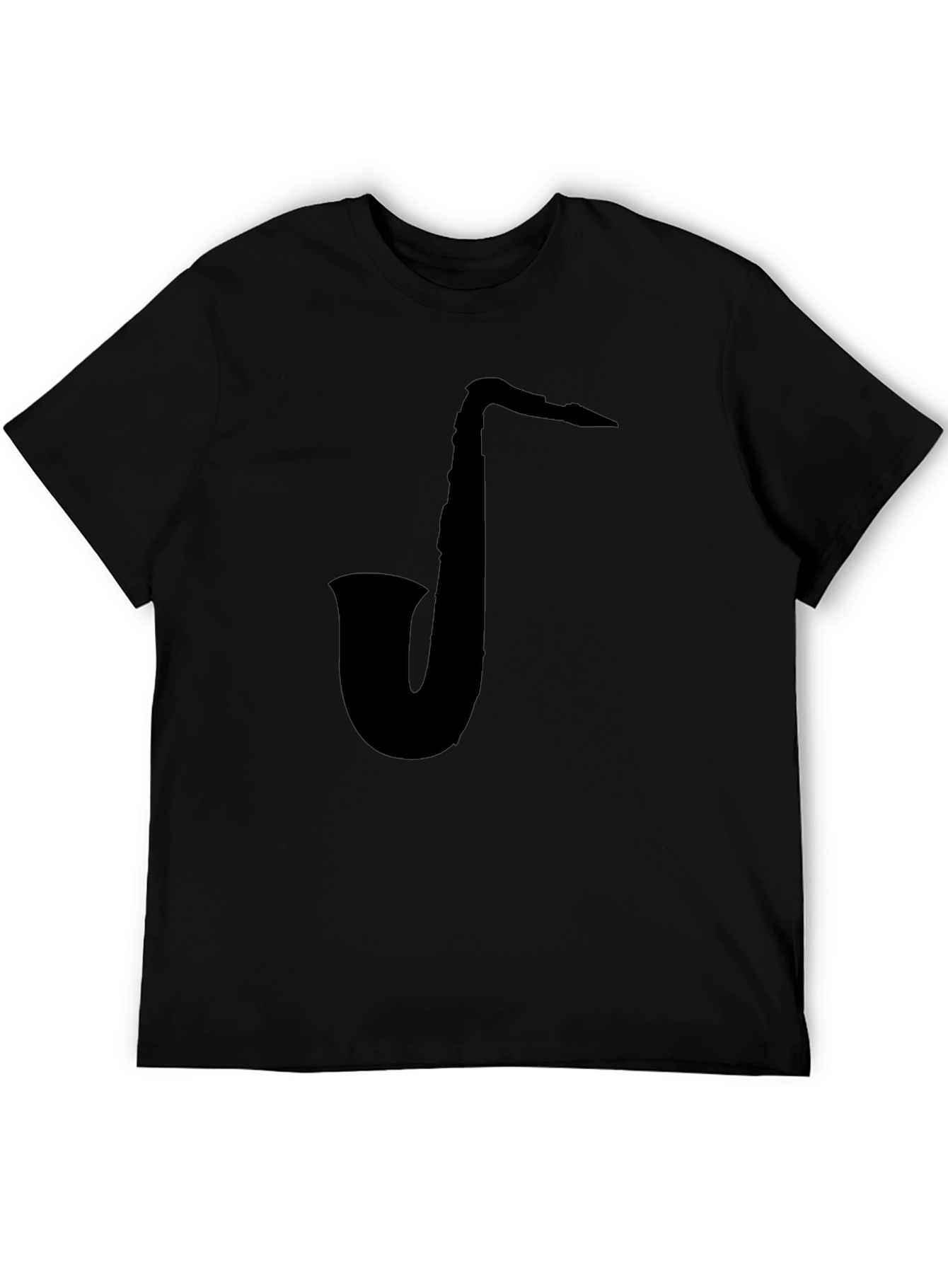 Black Saxophone Graphic T-Shirt view 5