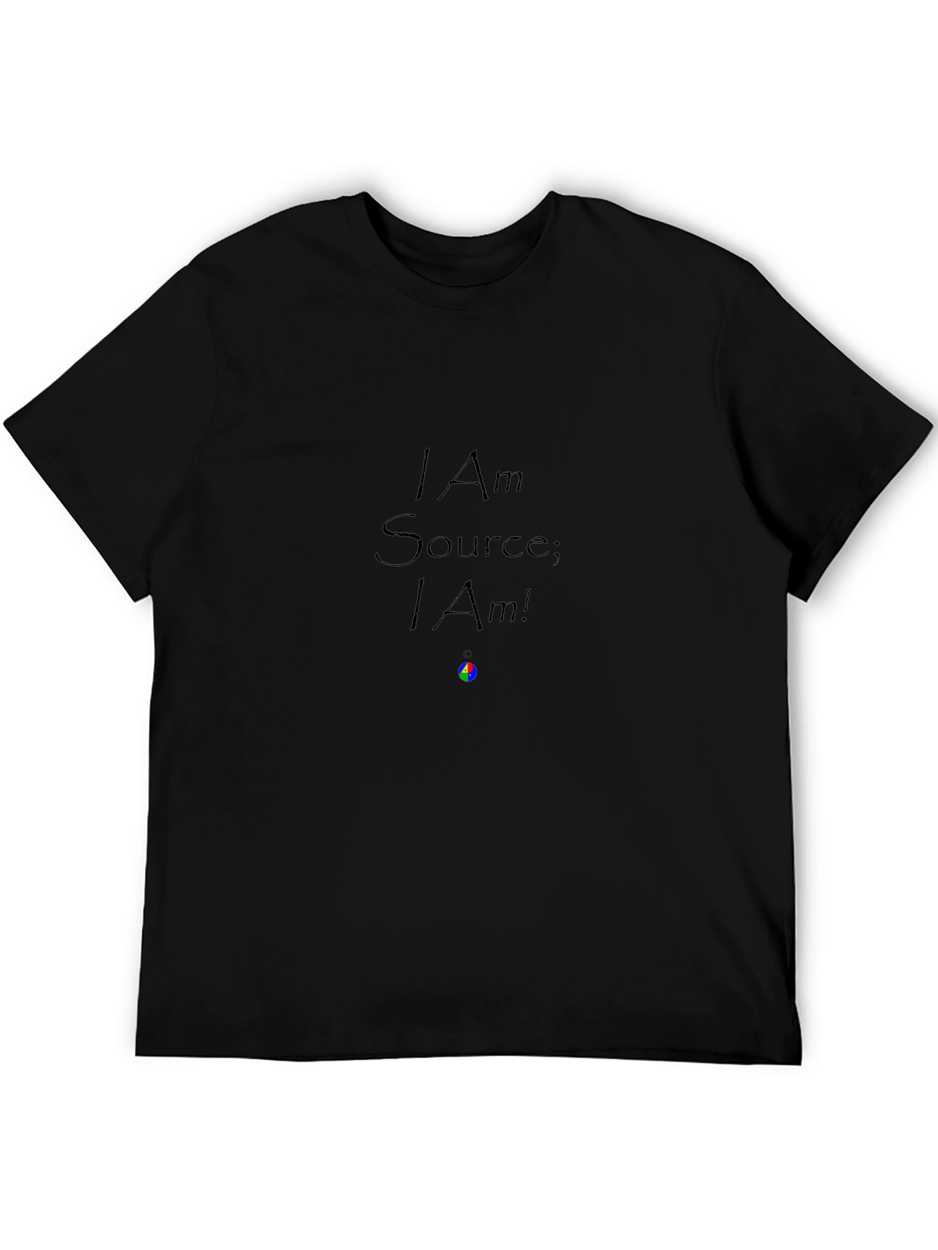 Black I Am Source Black T-Shirt view 5