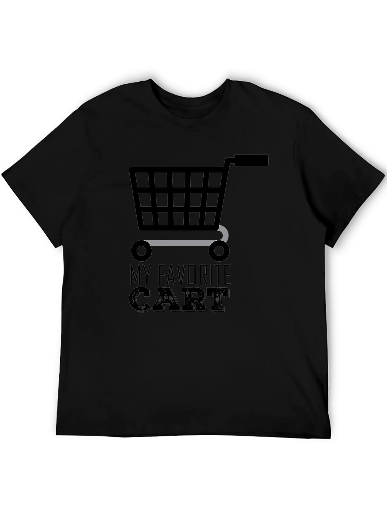 Black My Favorite Cart Graphic Tee - Unisex view 5