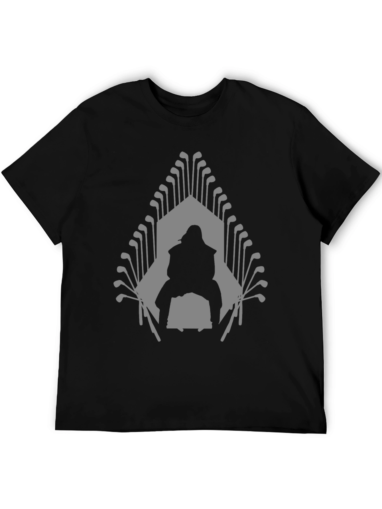 Black Golf Throne Graphic Tee - Stylish & Unique Design view 5