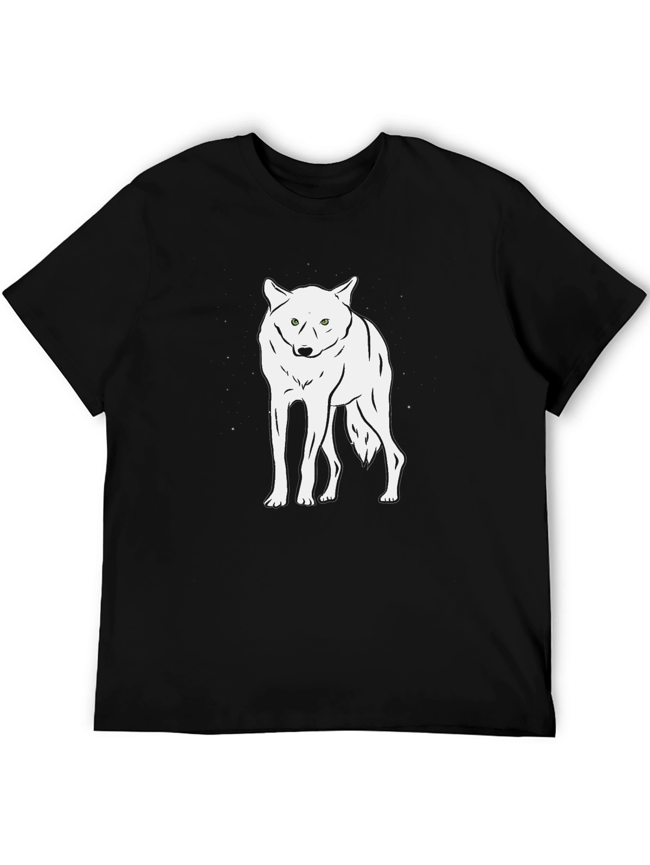 Black Black Wolf Graphic Tee - Stylish Casual Wear view 5