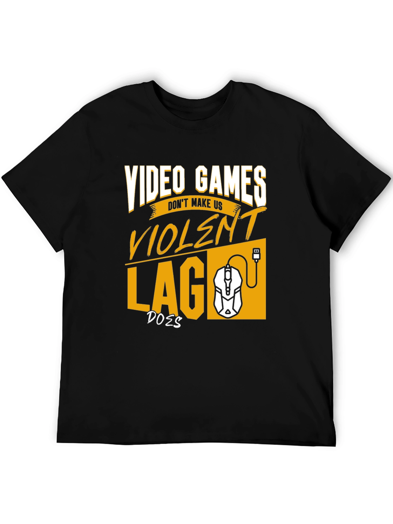 Black Gamer T-Shirt: Video Games Don't Make Us Violent view 5