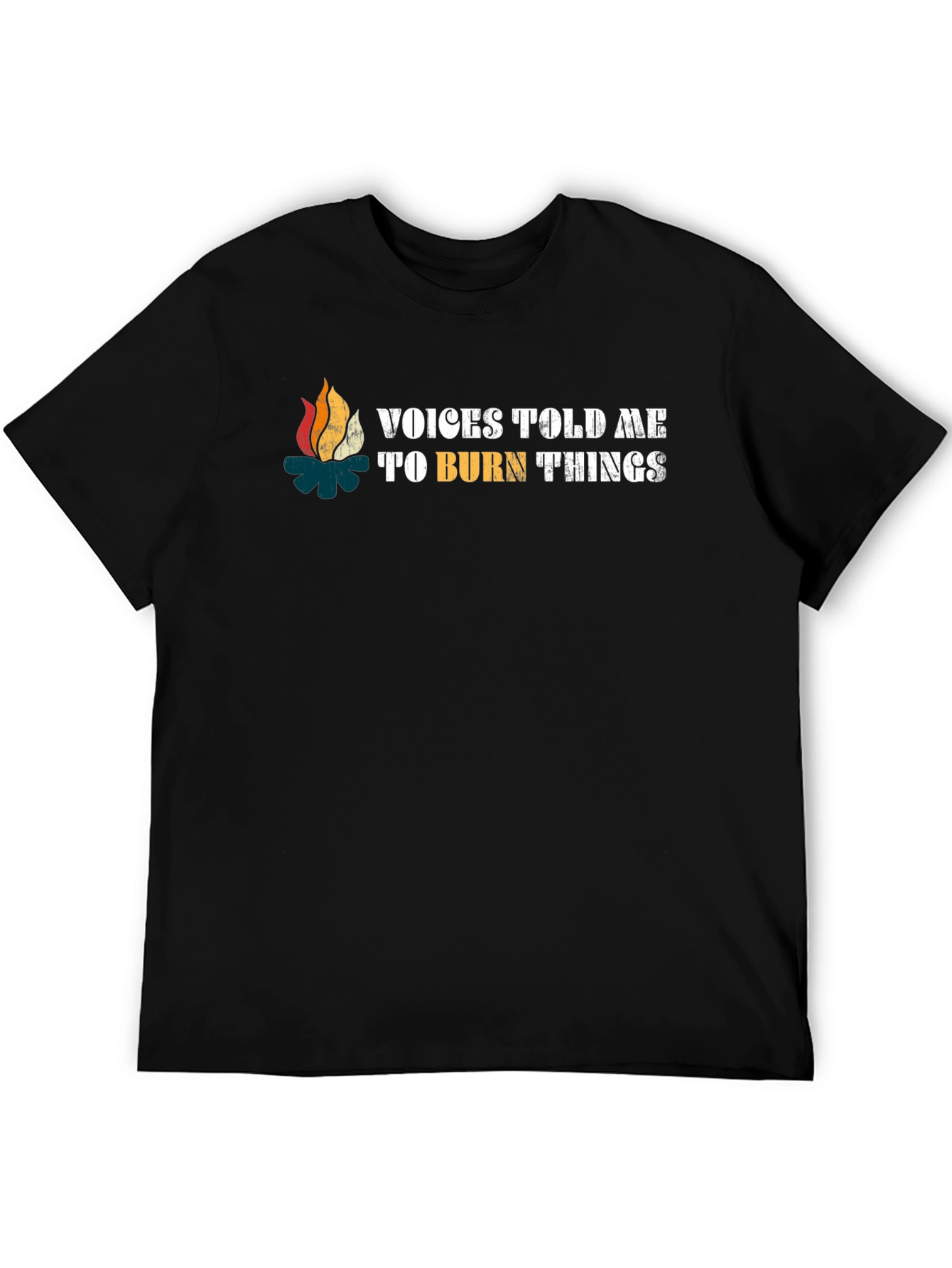 Black Voices Told Me To Burn Things Tee view 5