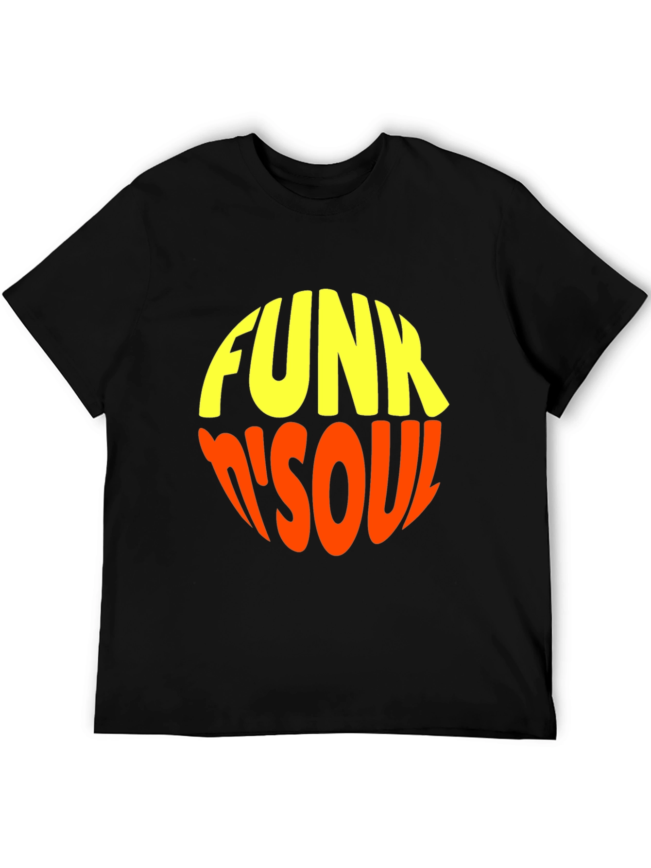 Black Retro Funk 'n' Soul Graphic Tee view 5