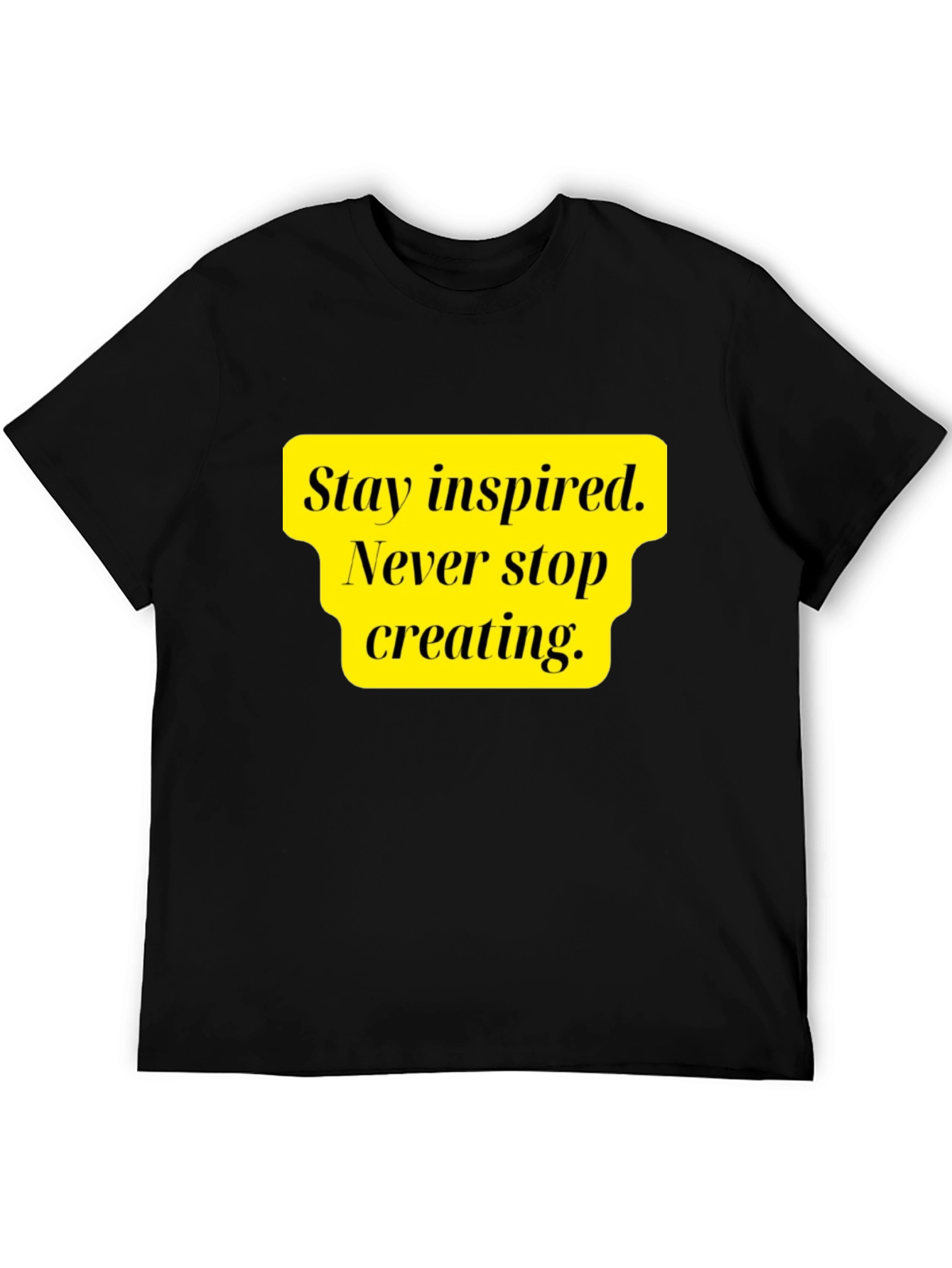 Black Inspire Creativity Black Graphic Tee view 5