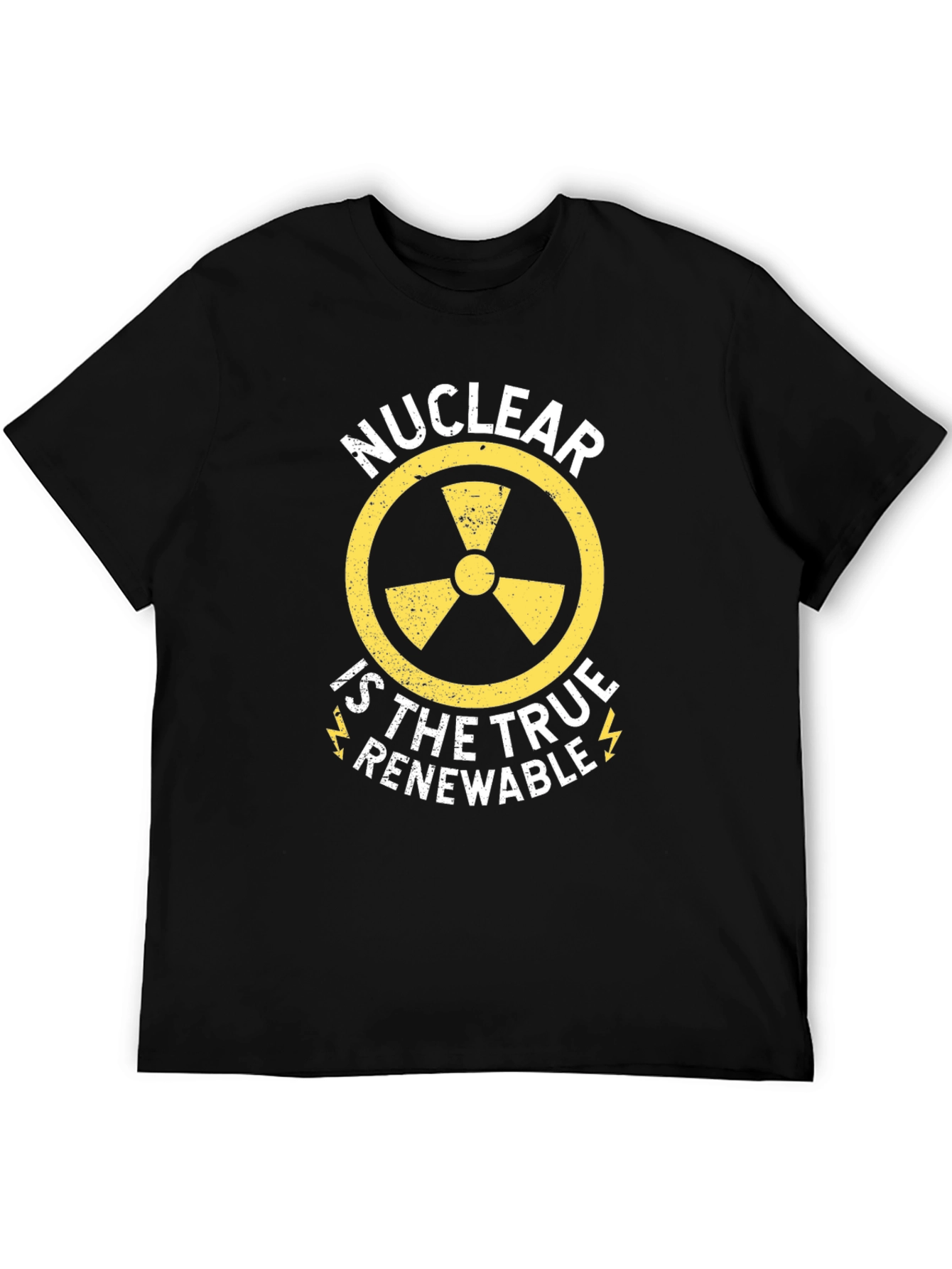 Black Nuclear is True Renewable Graphic Tee view 5