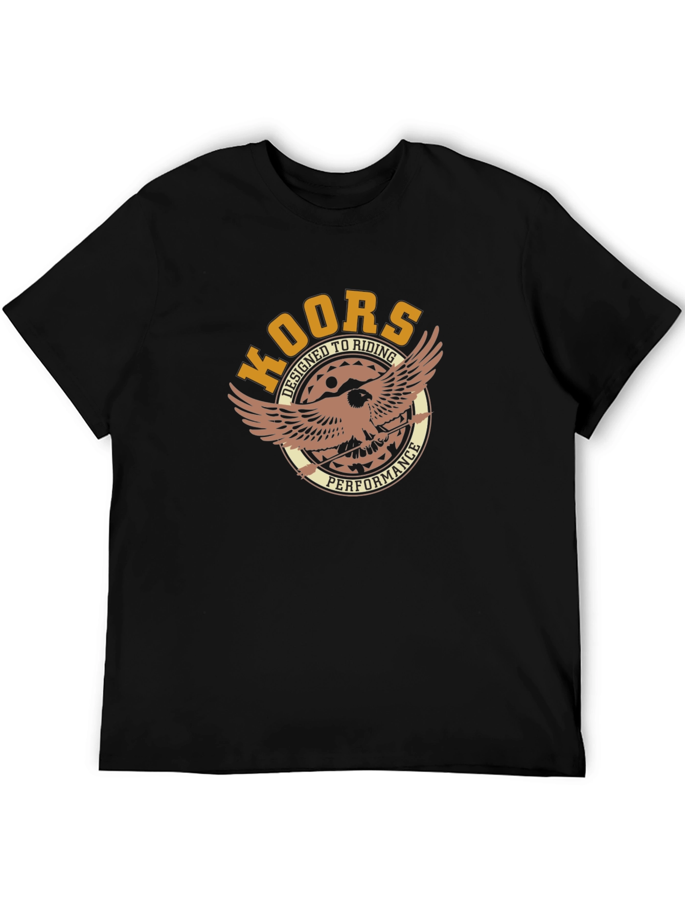 Black Koors Designed For Riding Performance Black T-Shirt view 5