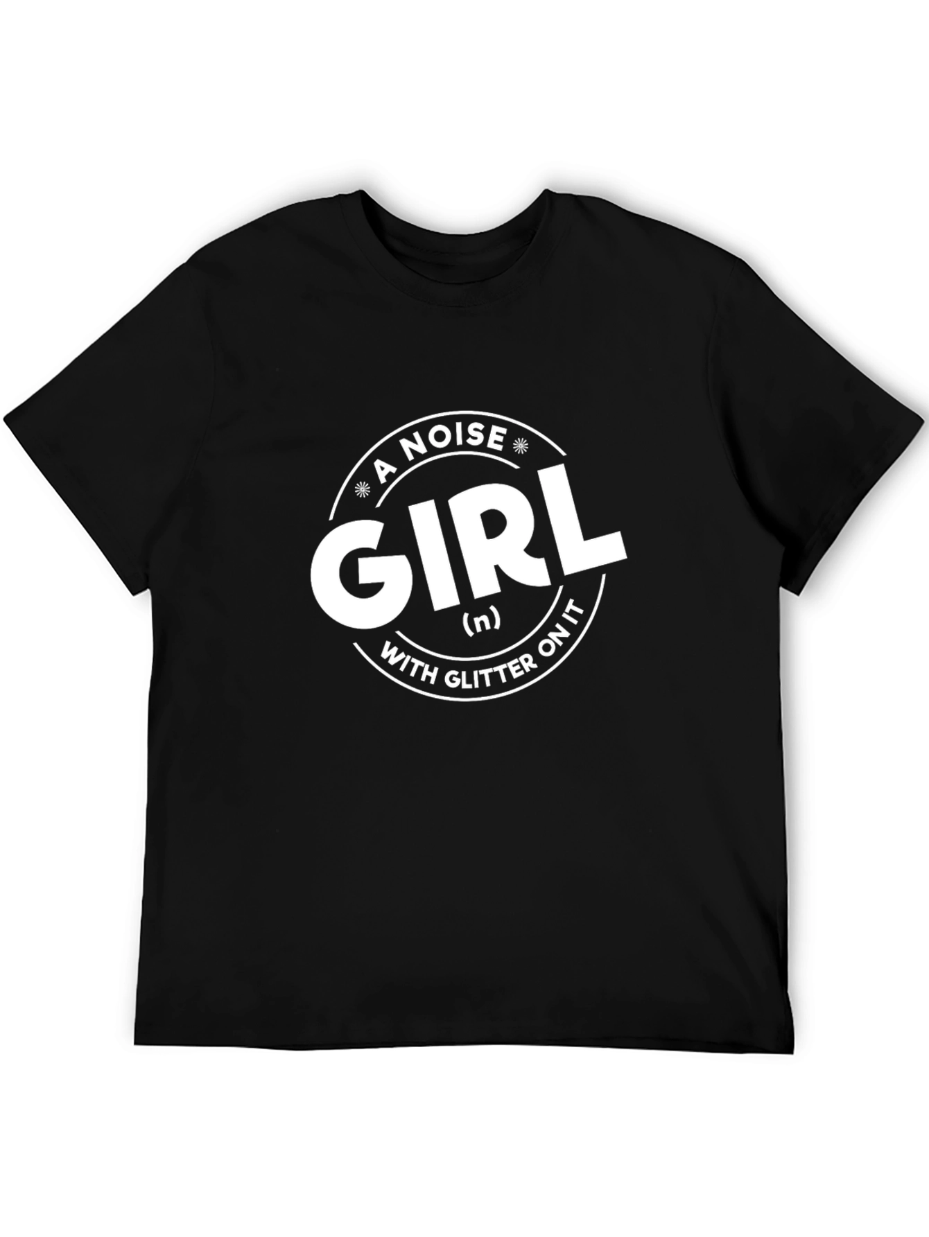 Black A Noise Girl T-Shirt - Glitter Fun view 5
