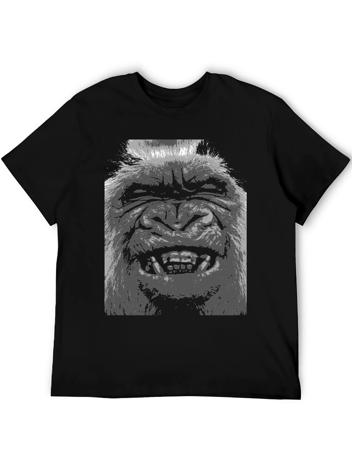 Black Bigfoot Graphic Tee - Black Cotton T-Shirt view 5
