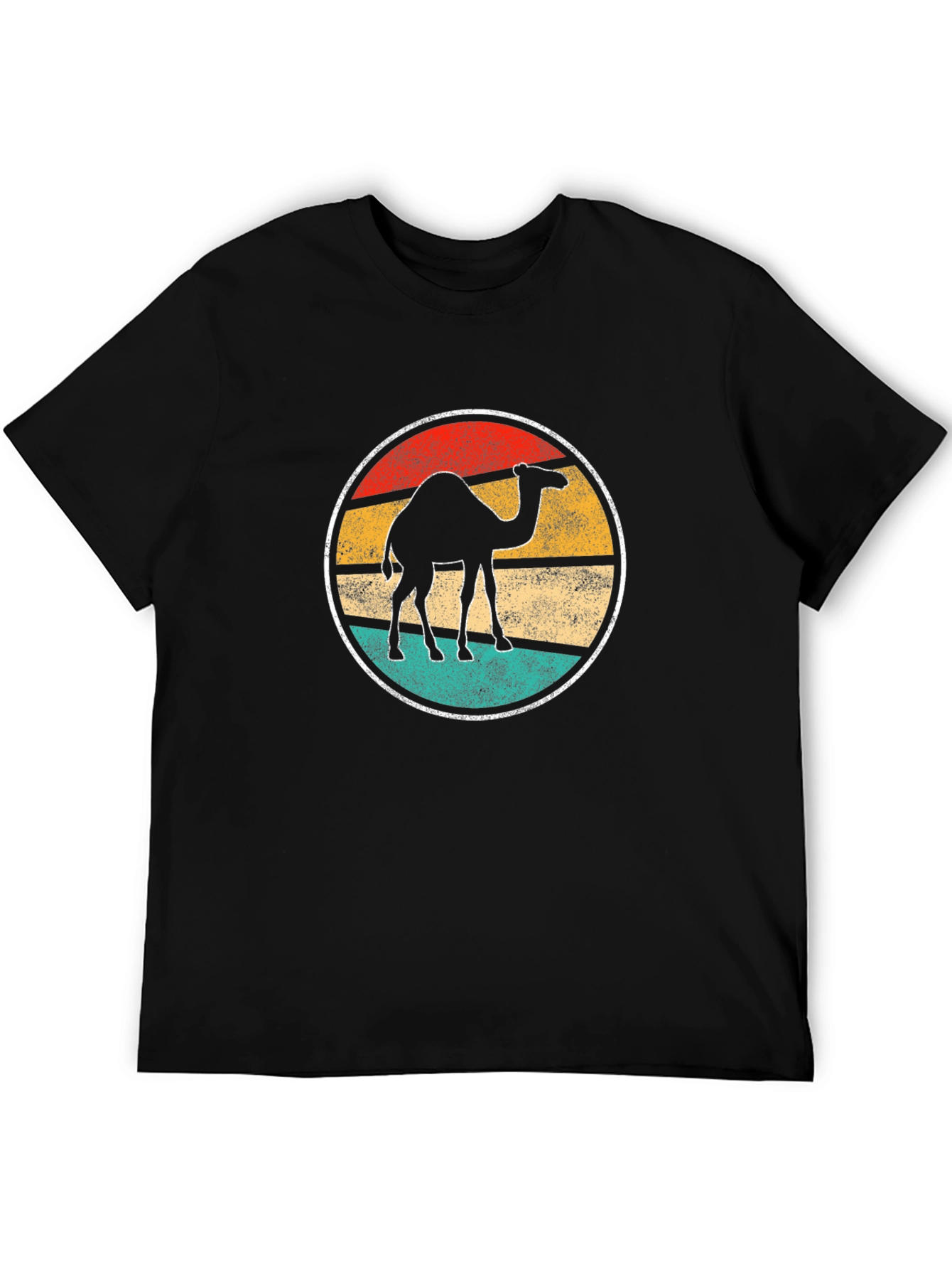 Black Retro Camel Graphic Tee - Black T-Shirt view 5