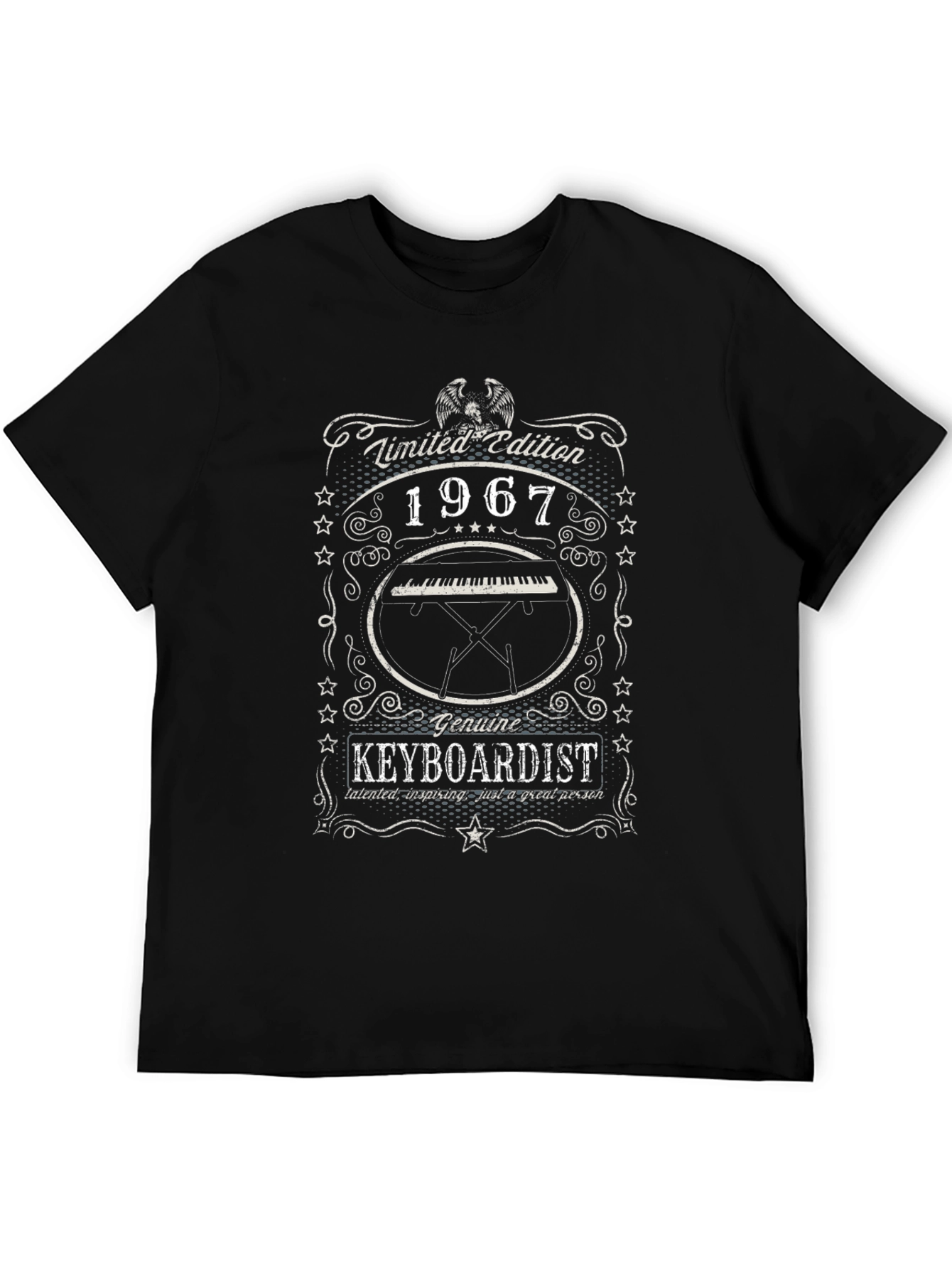 Black Limited Edition 1967 Keyboardist T-Shirt view 5