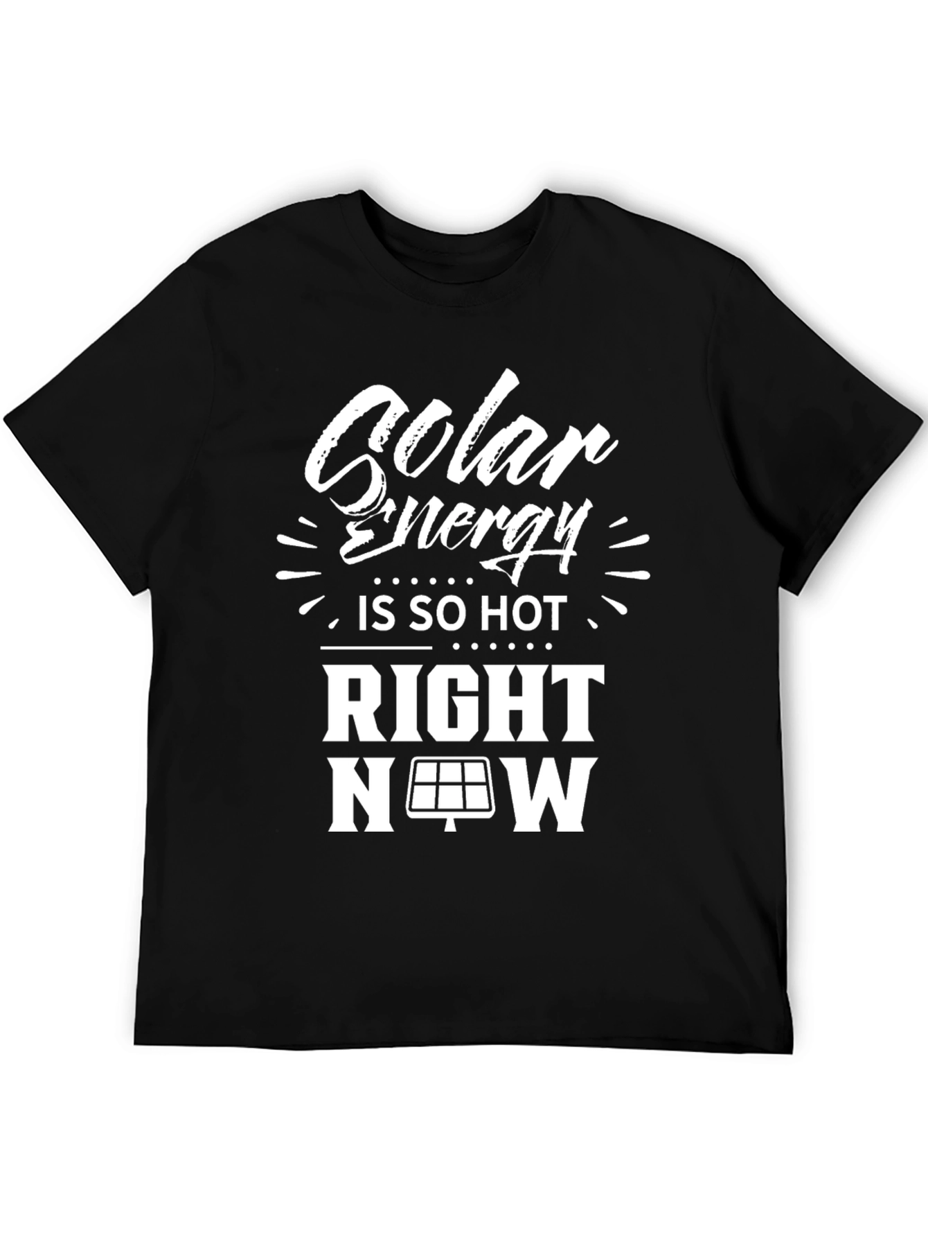 Black Solar Energy T-Shirt - Is So Hot Right Now! view 5