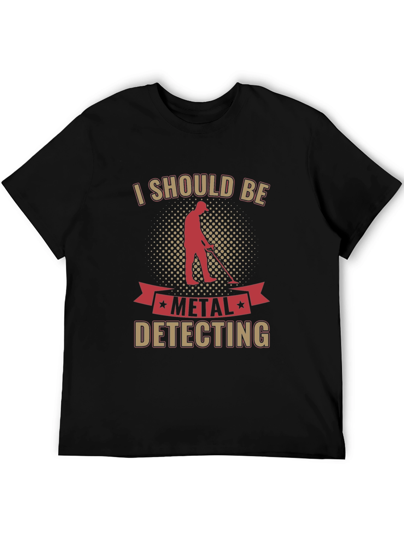 Black Metal Detecting T-Shirt - Hobbyist's Tee view 5
