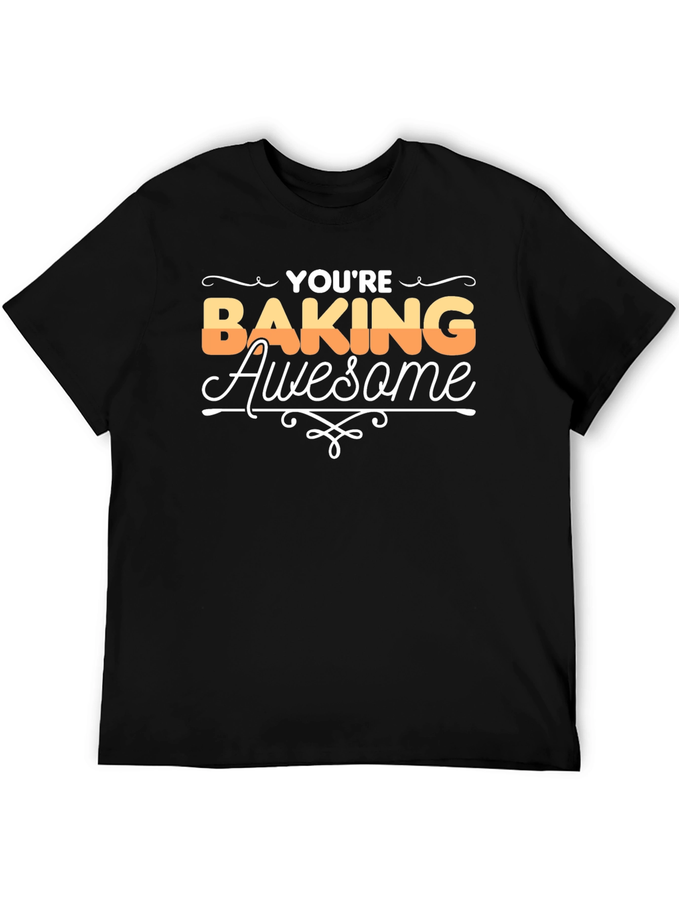 Black You're Baking Awesome Graphic T-Shirt view 5