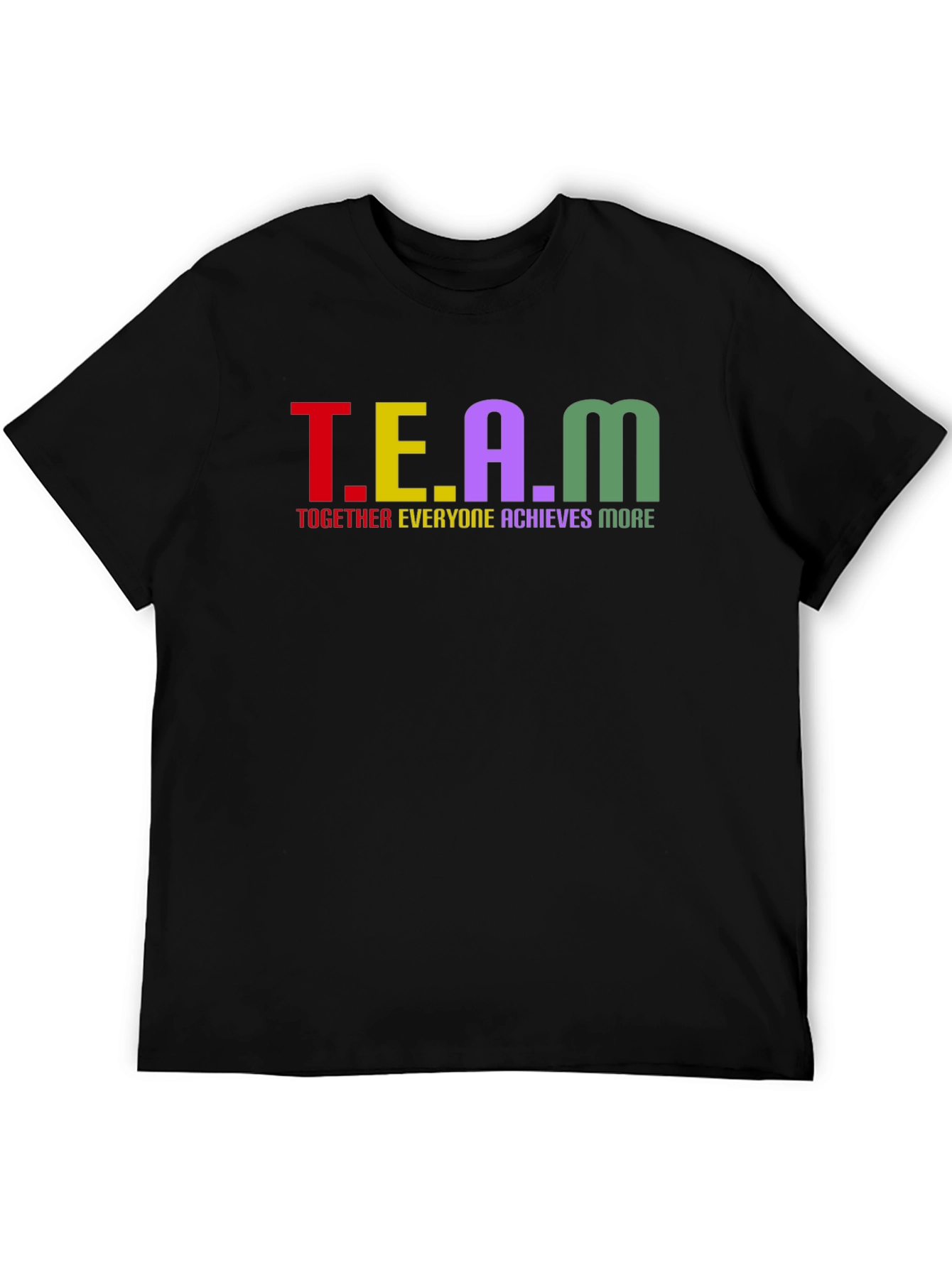 Black TEAM - Together Everyone Achieves More - T-Shirt view 5
