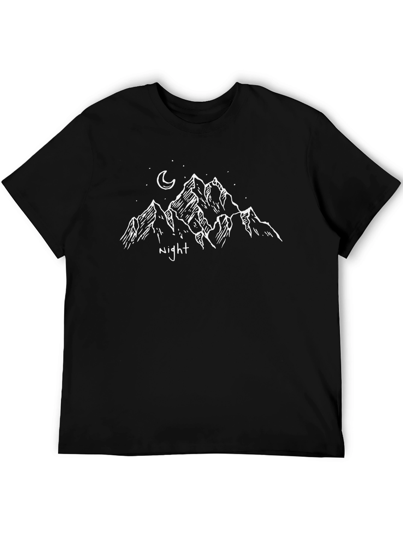 Black Night Mountain Sketch Tee view 5