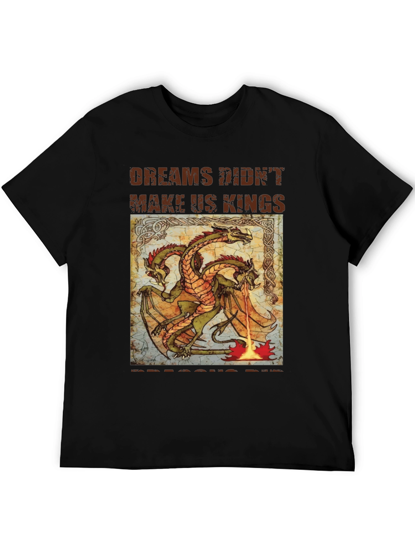 Black Dreams Didn't Make Us Kings Dragon Graphic Tee view 5