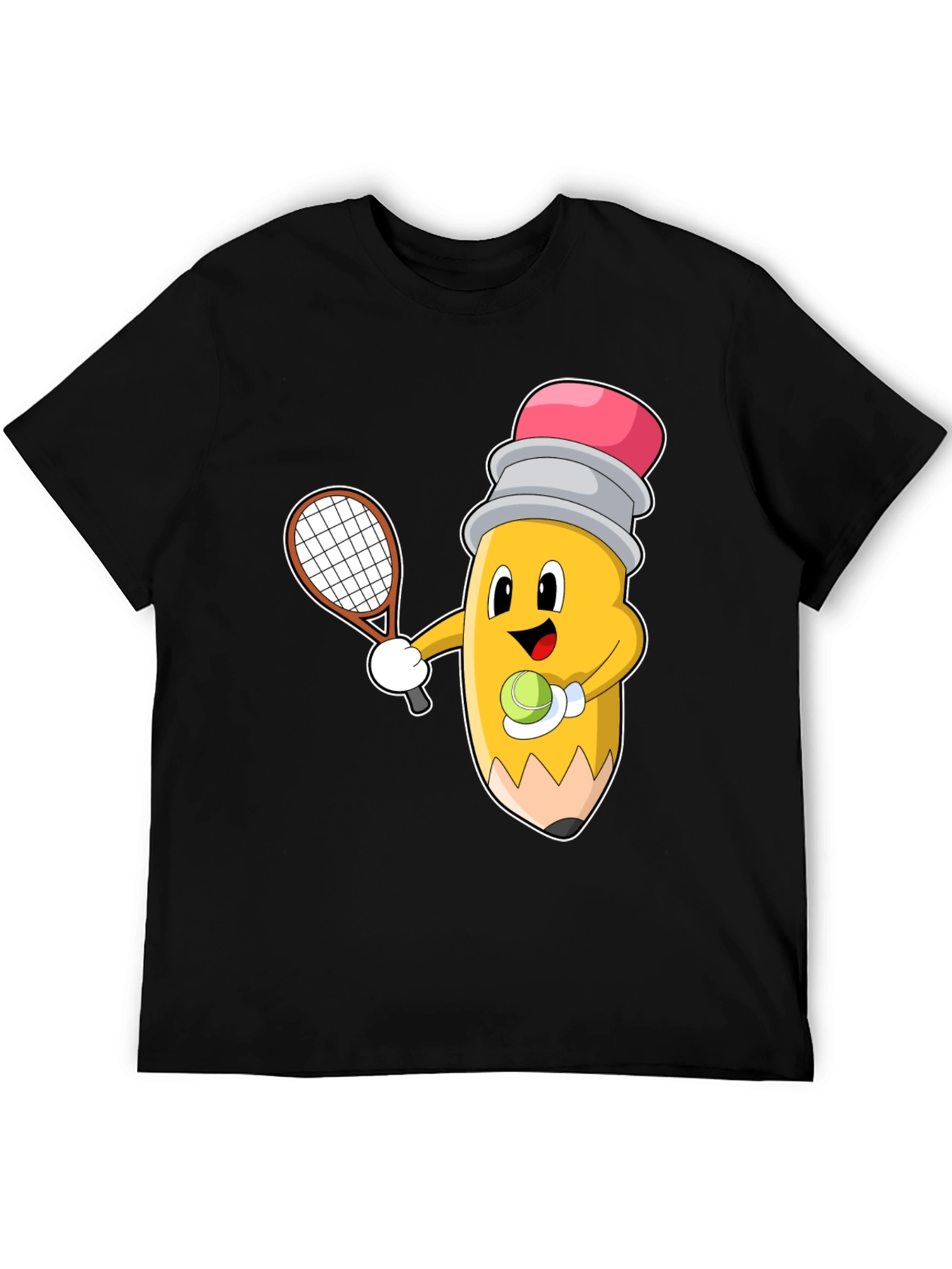 Tennis Pencil Graphic Tee - Funny Sport Shirt - 5
