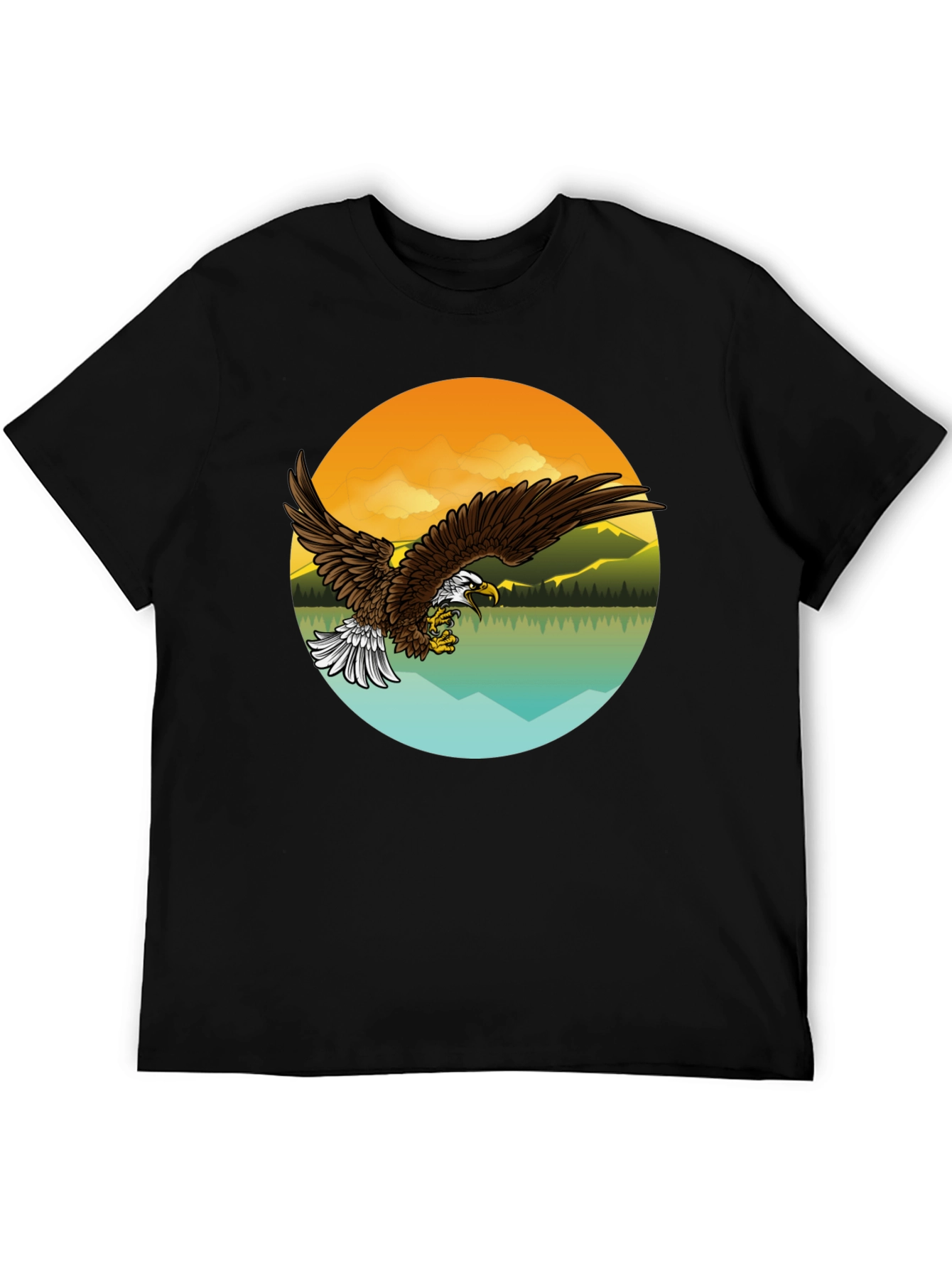 Black Eagle Mountain Graphic Tee - Black view 5