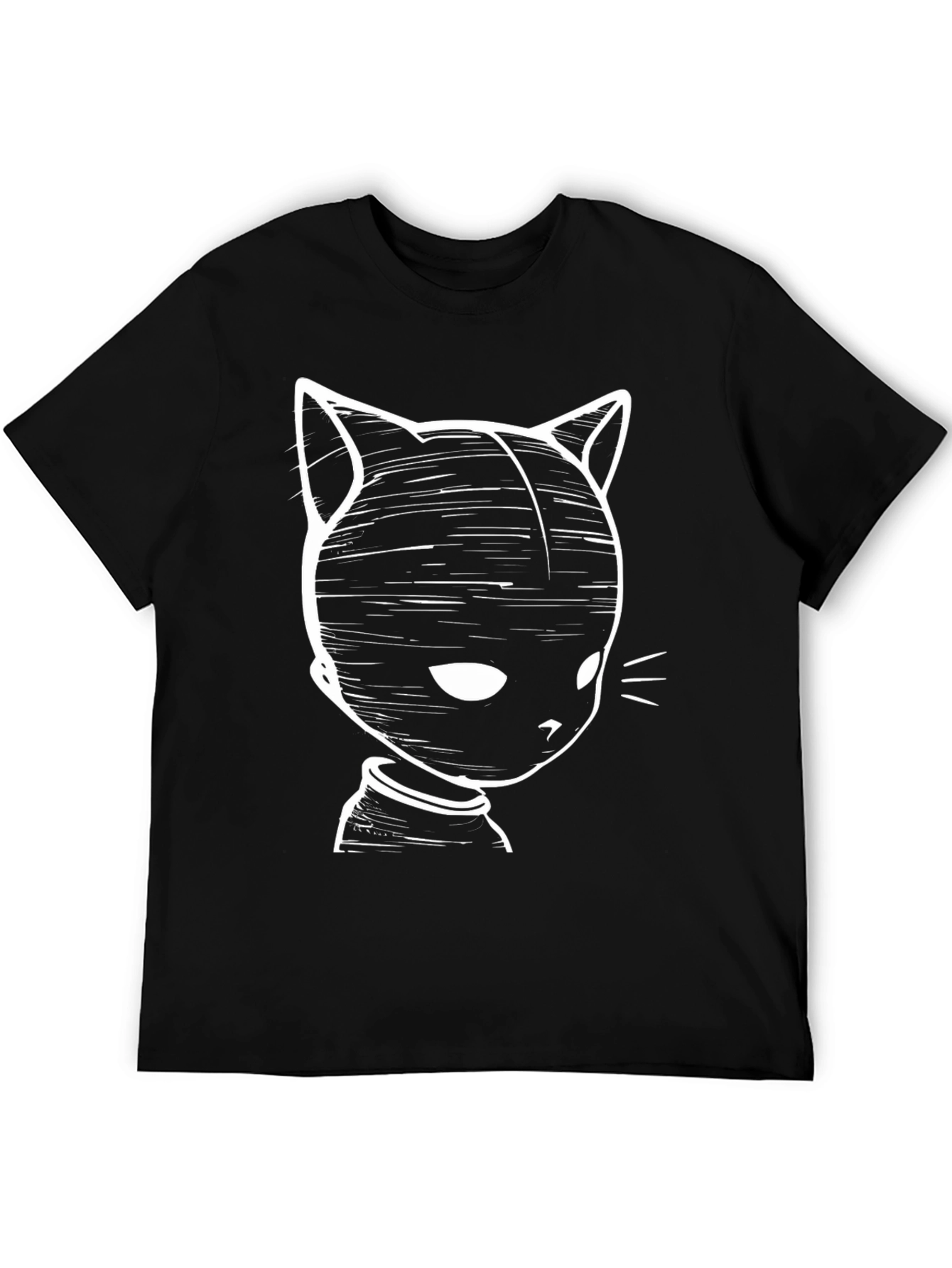 Black Black Cat Graphic T-Shirt view 5