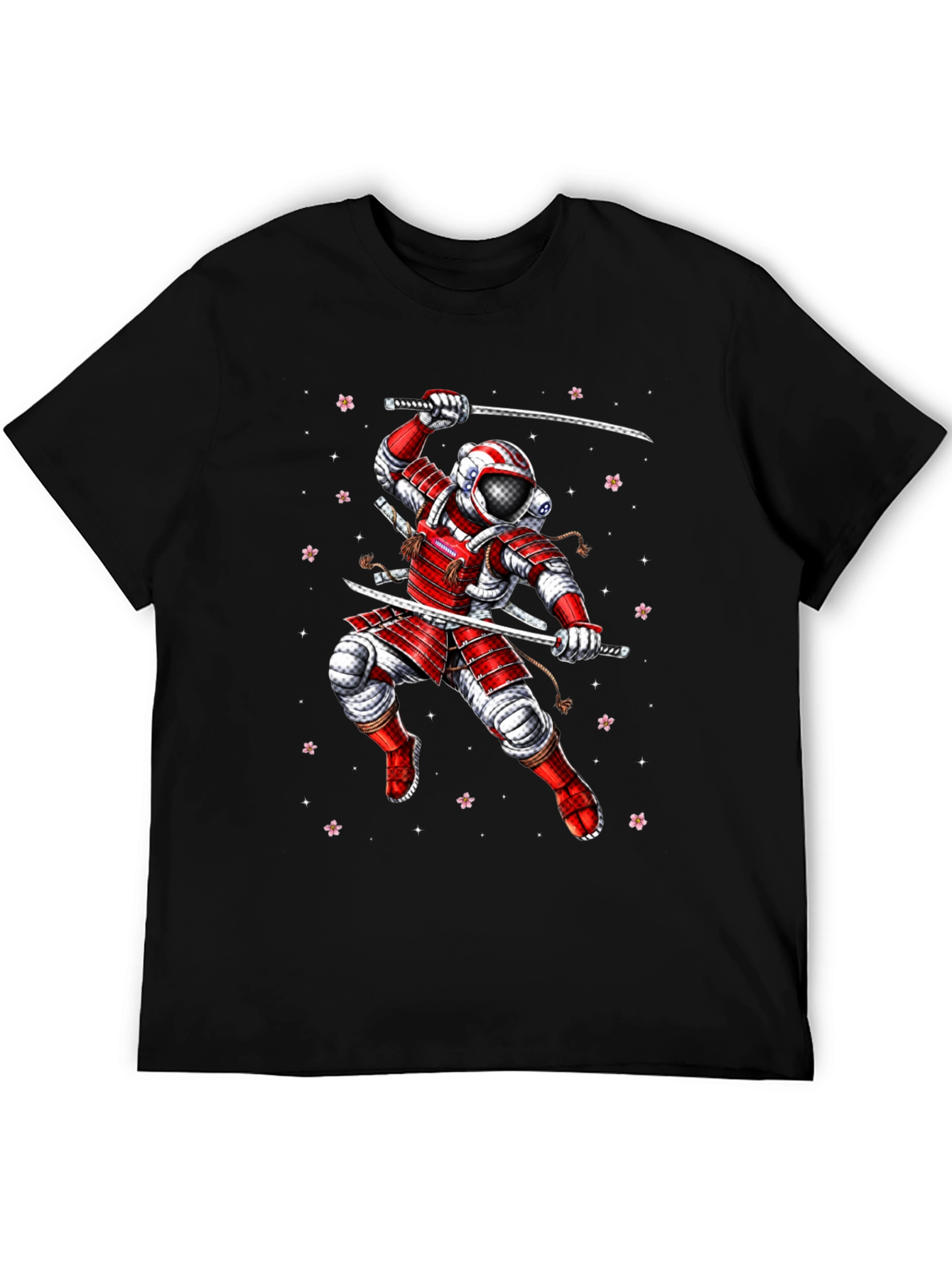 Black Astronaut Samurai Graphic Tee view 5