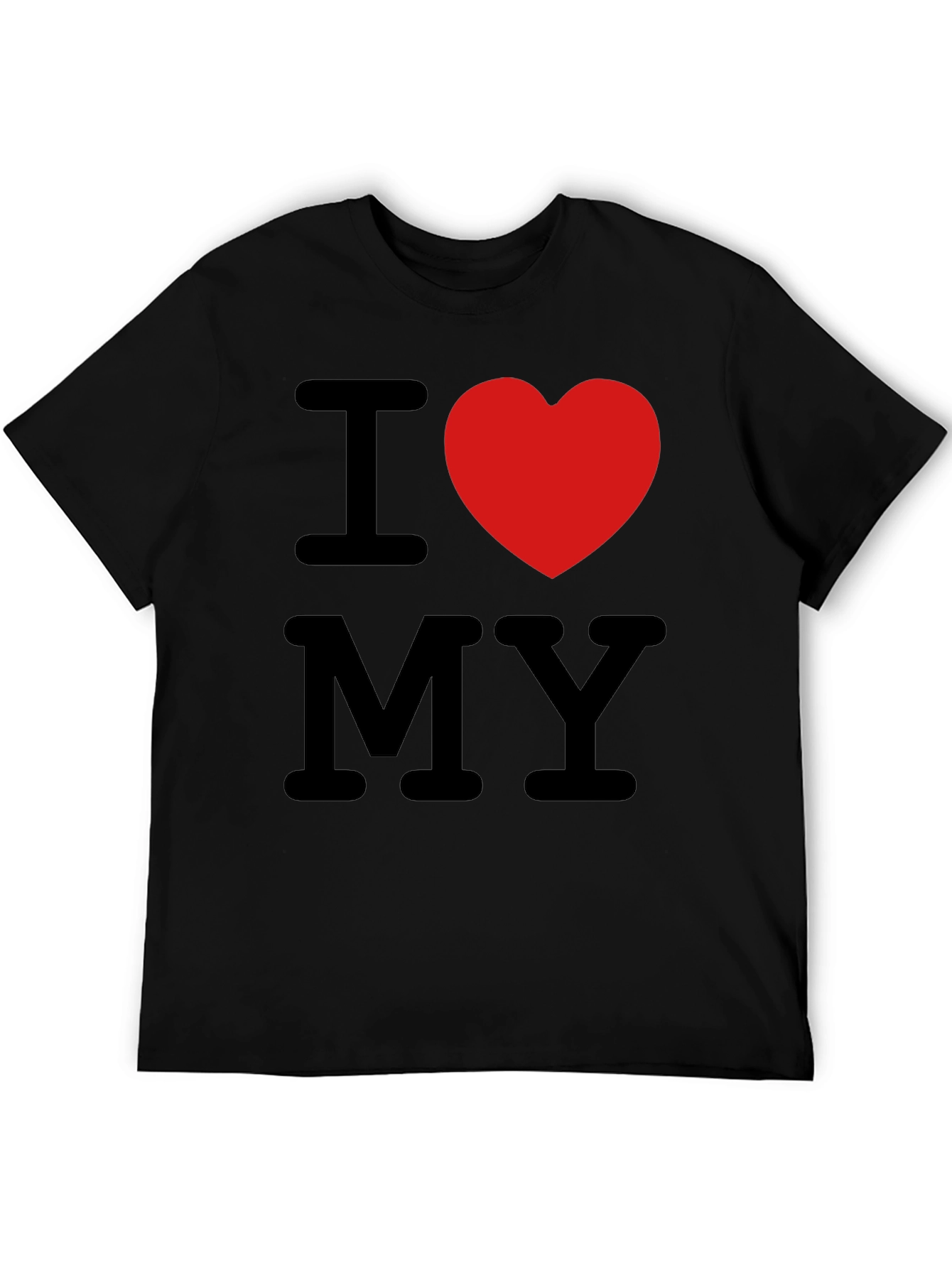 Black I Heart My T-Shirt - Stylish Black Tee view 5