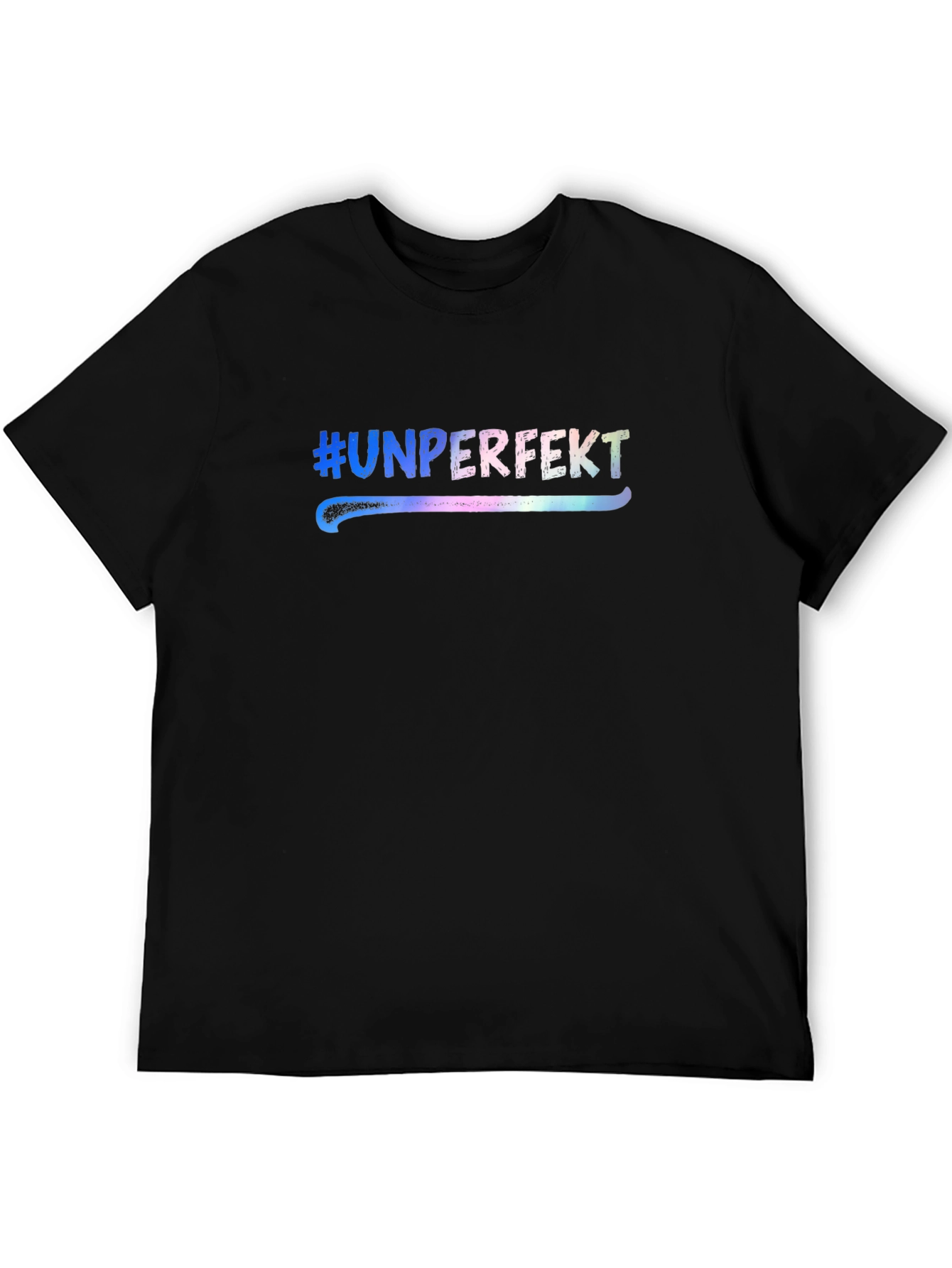 Black Unperfekt Graphic Tee - Embrace Imperfection view 5