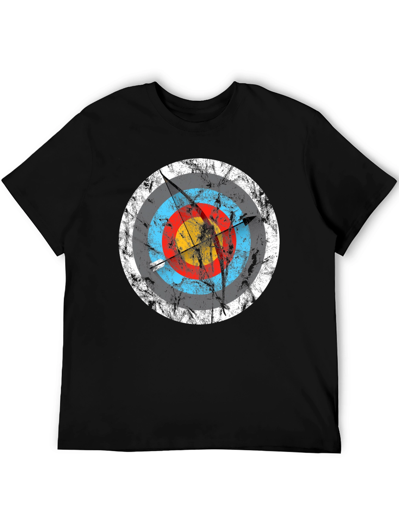 Black Archery Target Graphic T-Shirt - Black view 5