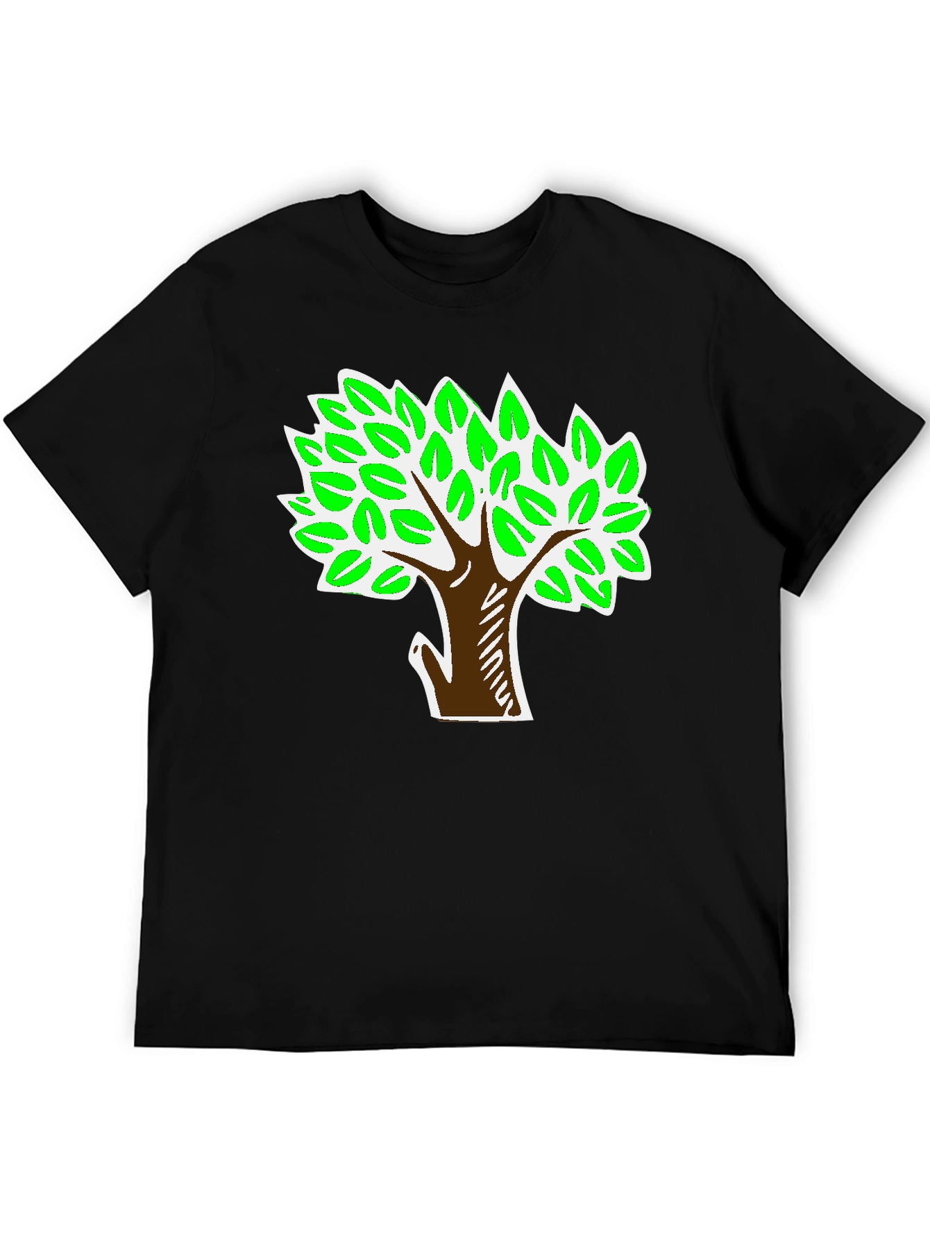 Black Tree Graphic Black T-Shirt view 5
