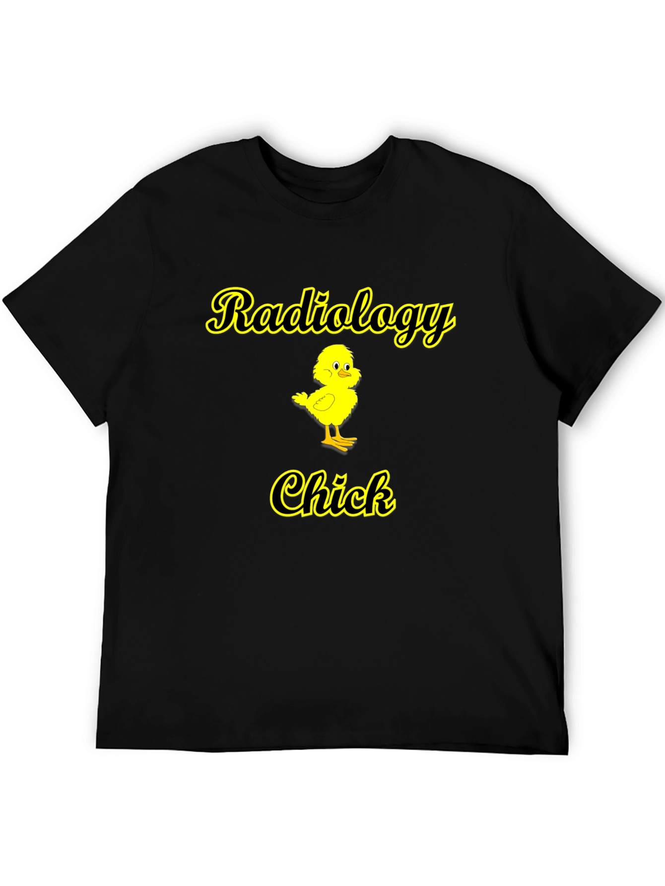 Black Radiology Chick T-Shirt - Cute & Funny Radiologist Tee view 5