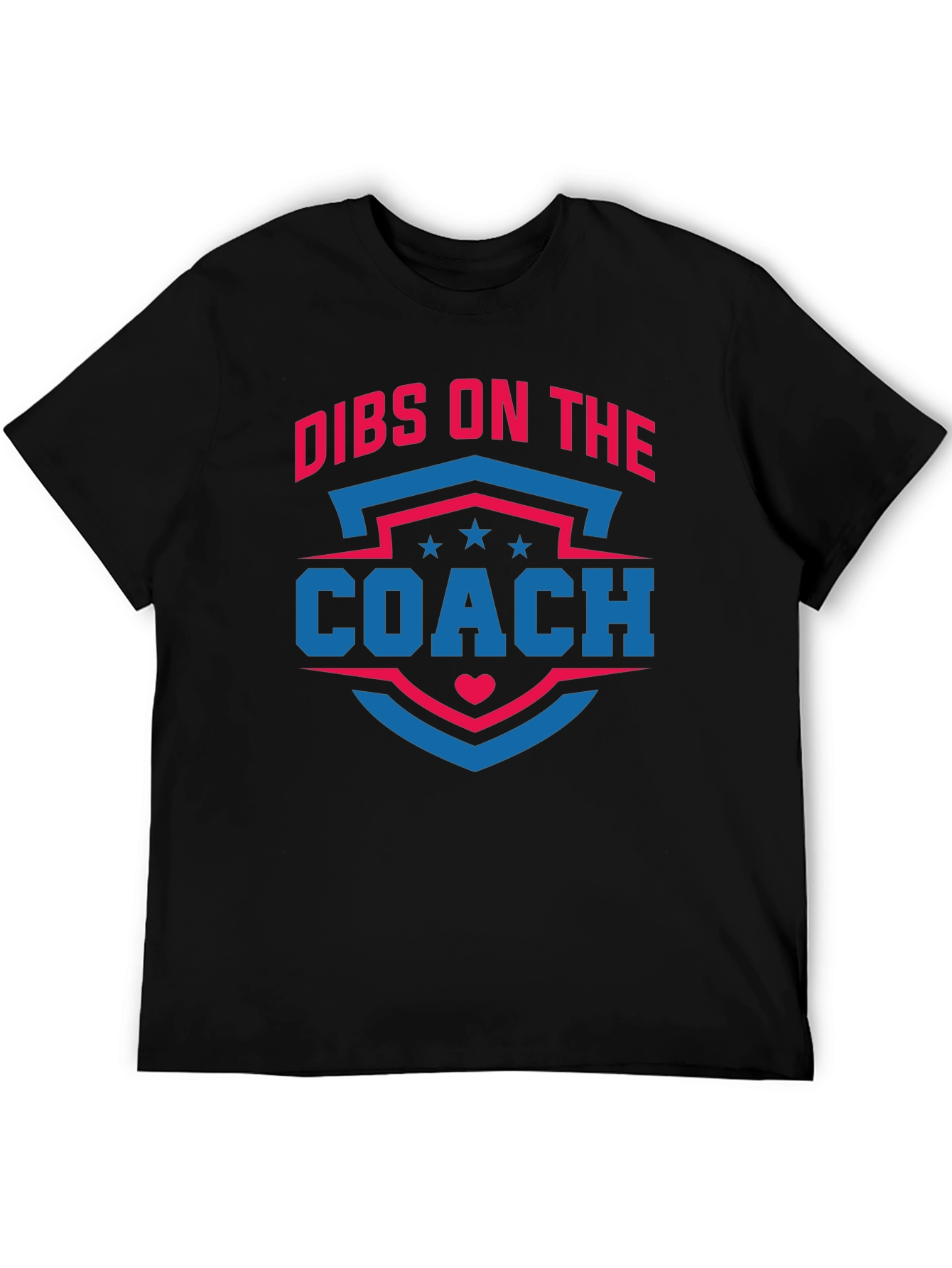 Black Dibs on the Coach T-Shirt - Novelty Graphic Tee view 5