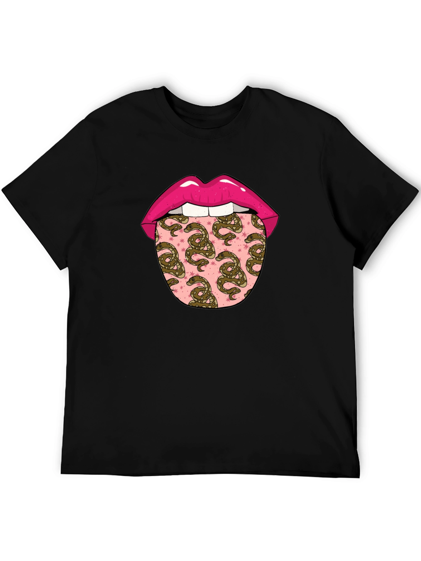 Black Snakes Tongue Graphic Tee view 5