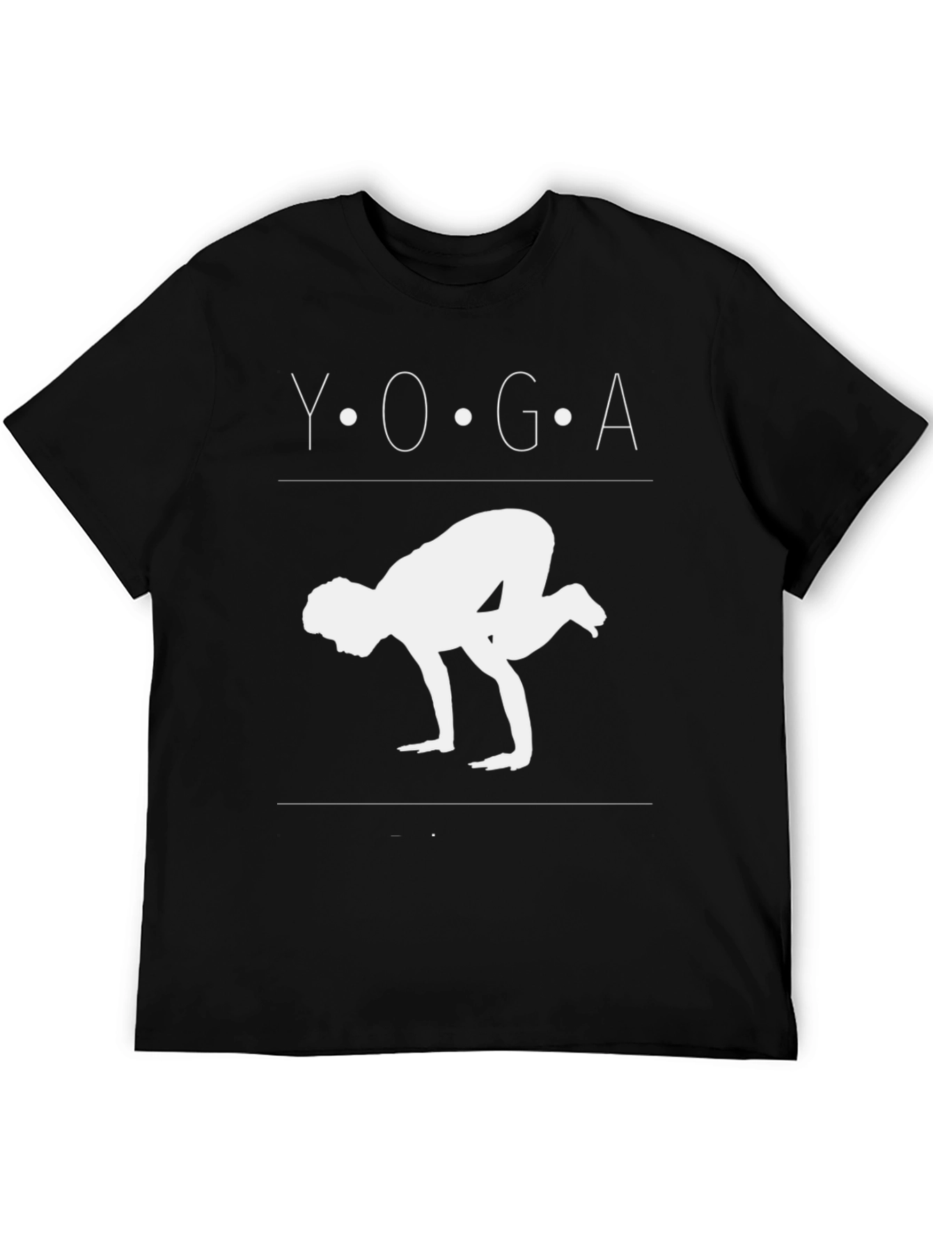Black Yoga Pose Graphic Tee - Crow Pose T-Shirt view 5