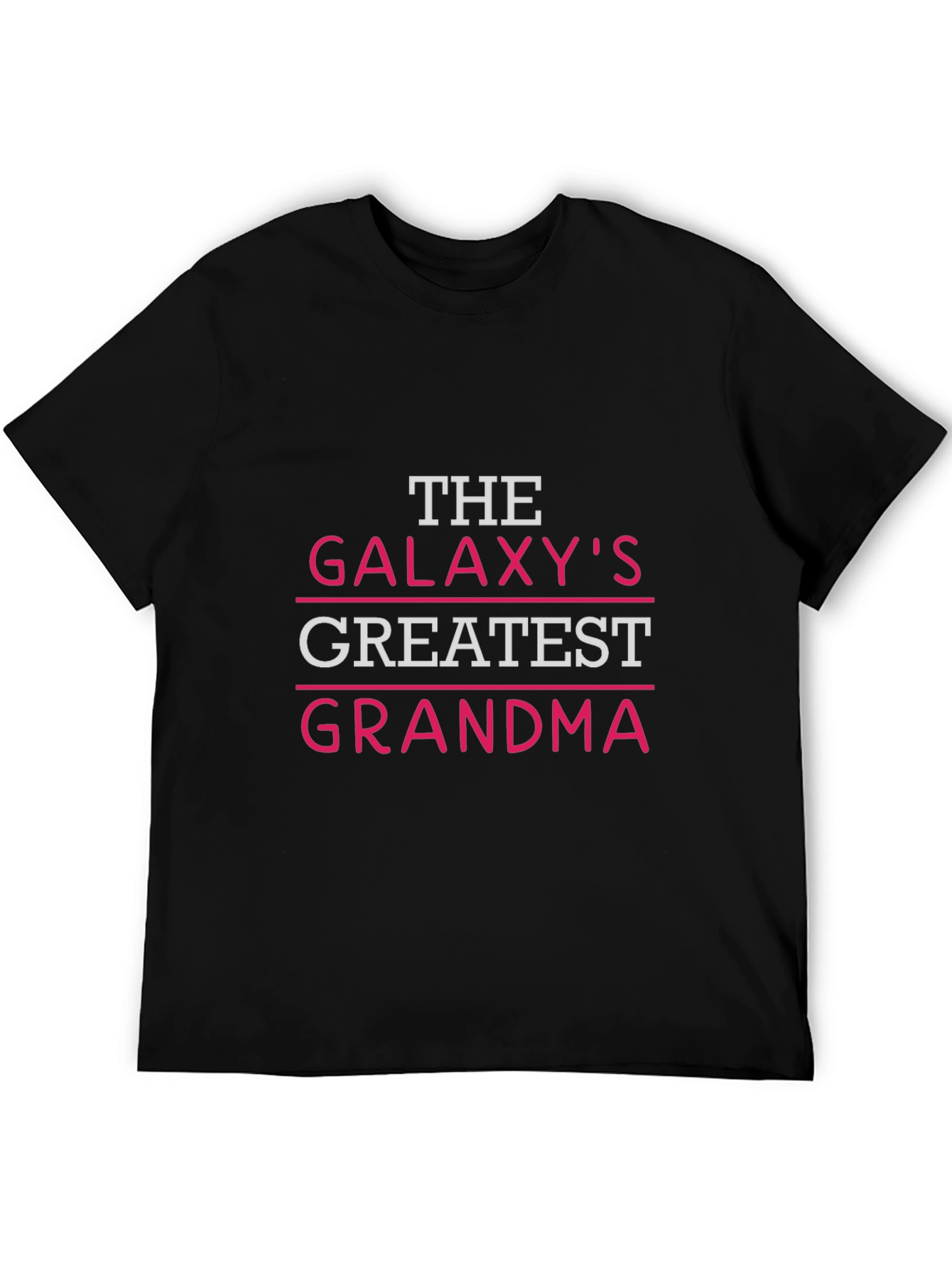 Black Galaxy's Greatest Grandma T-Shirt - Black view 5