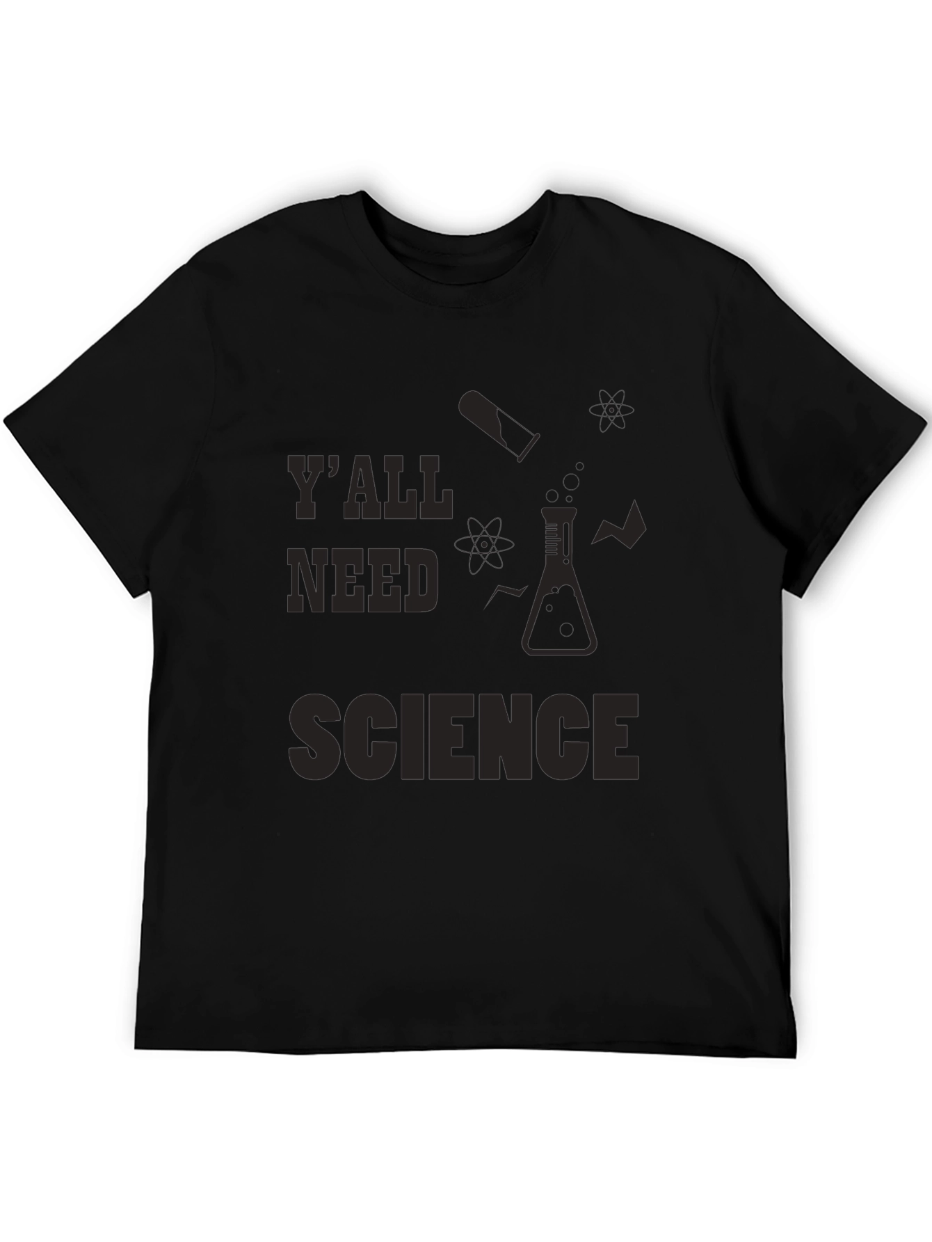 Black Y'all Need Science T-Shirt - Funny Science Tee view 5