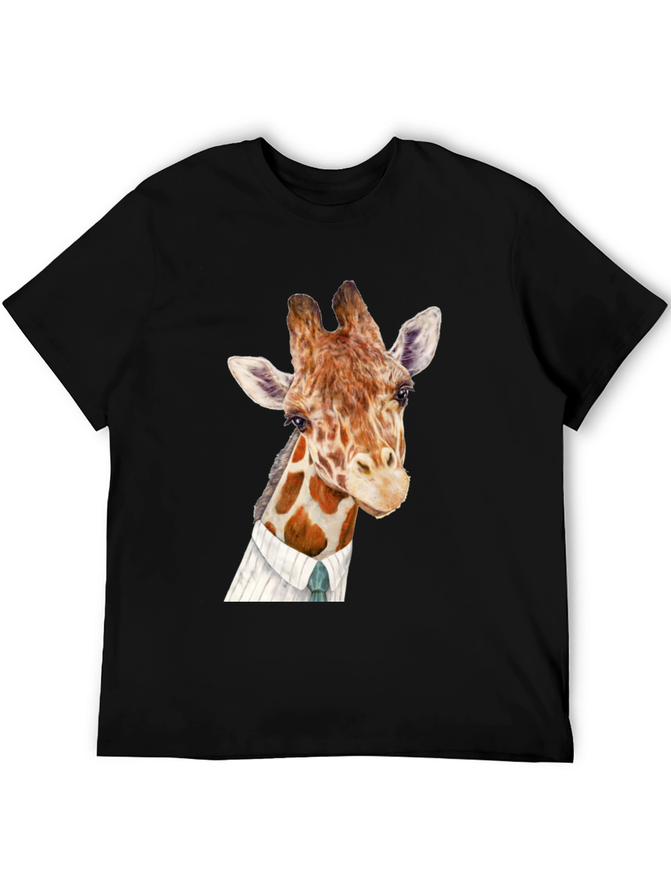 Giraffe in Suit Graphic T-Shirt - 5
