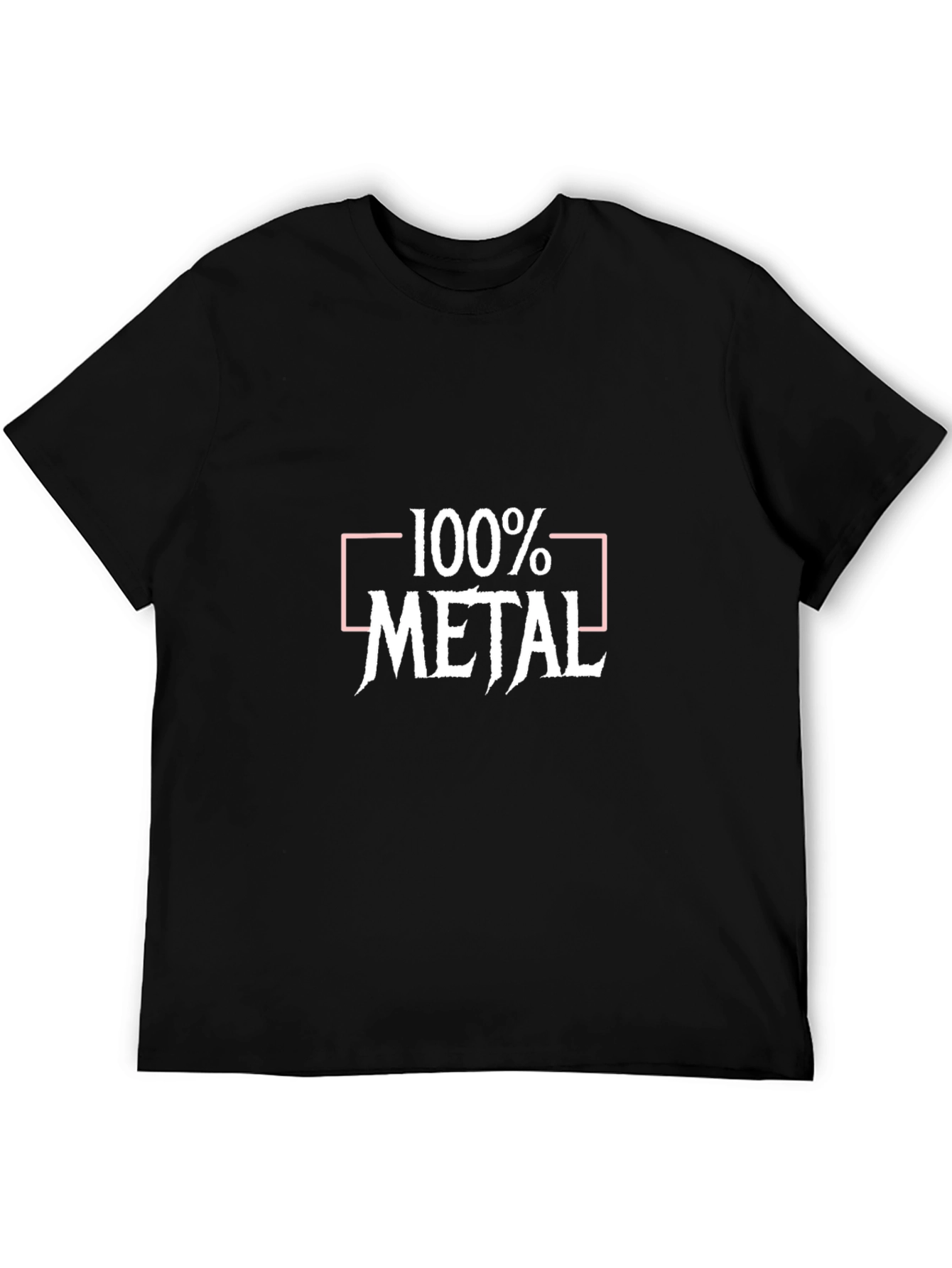 Black 100% Metal Graphic Tee - Black view 5