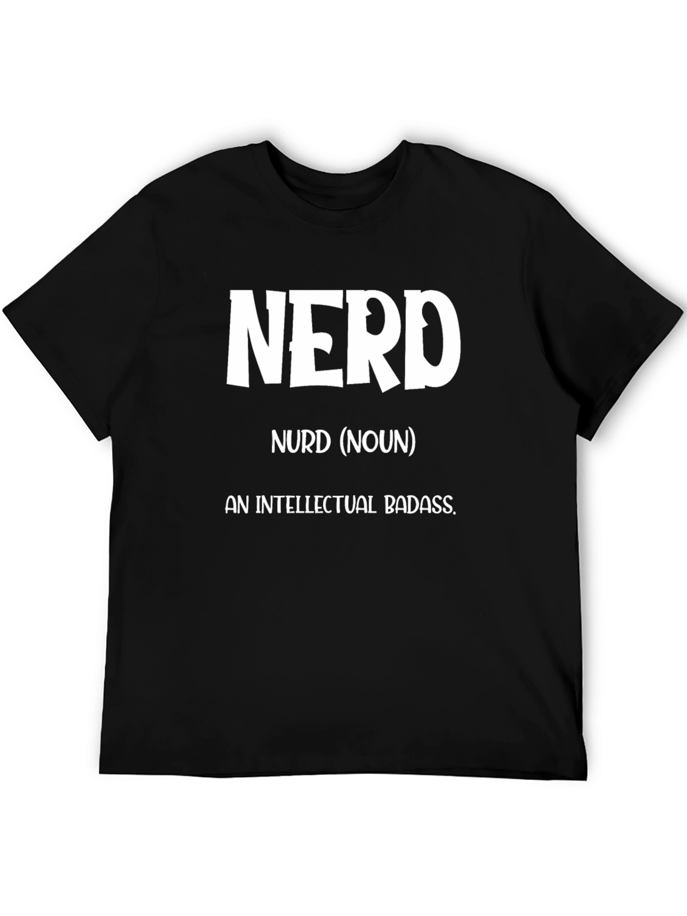 Black Nerd Definition T-Shirt - Intellectual Badass Tee view 5