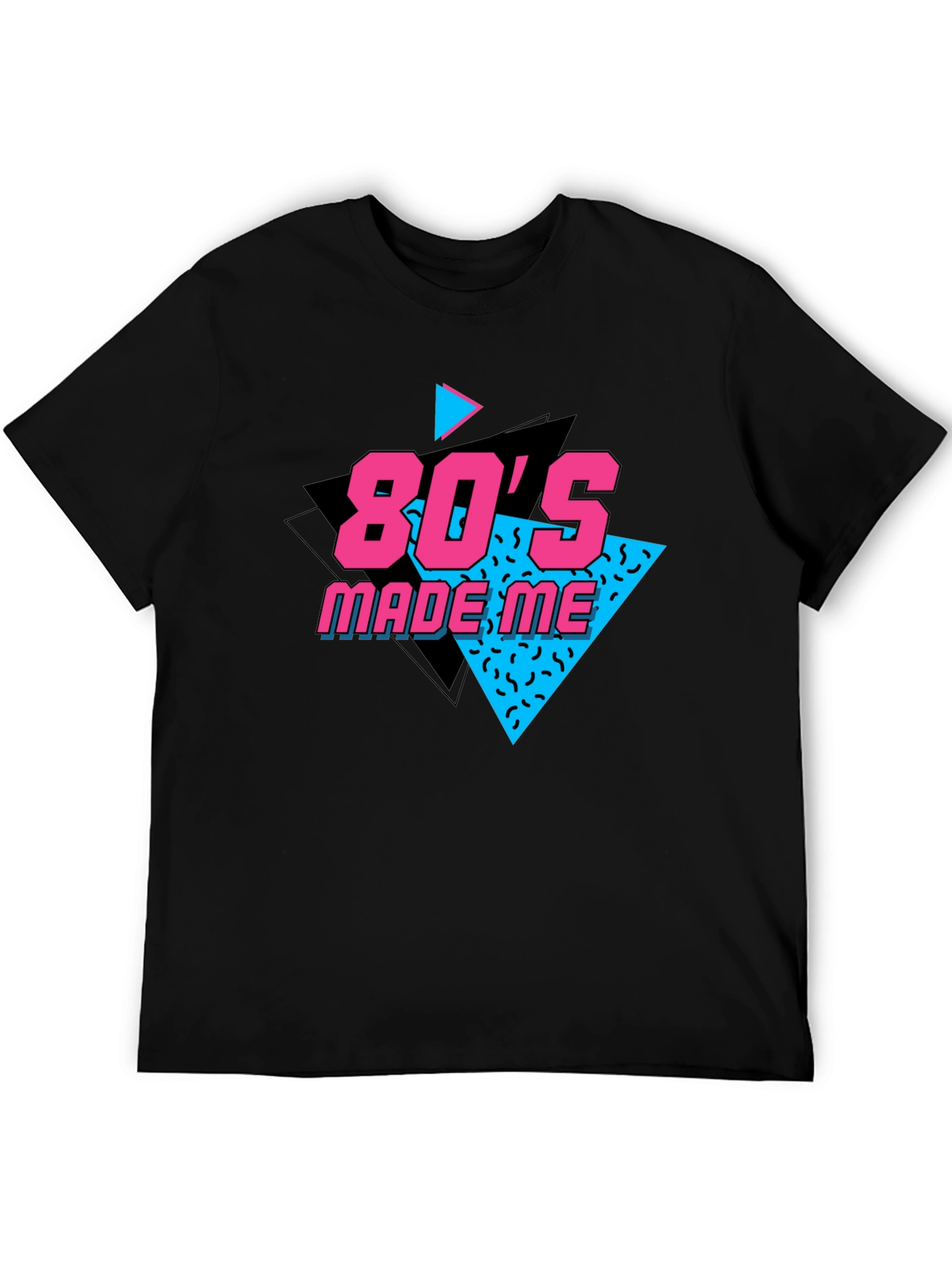 Black 80's Made Me Black T-Shirt view 5