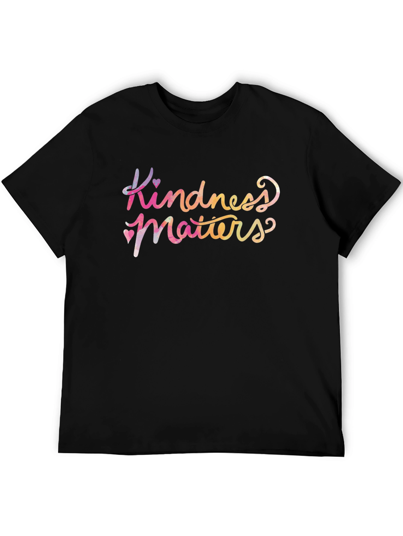 Black Kindness Matters Graphic Tee - Soft Cotton Unisex T-Shirt view 5