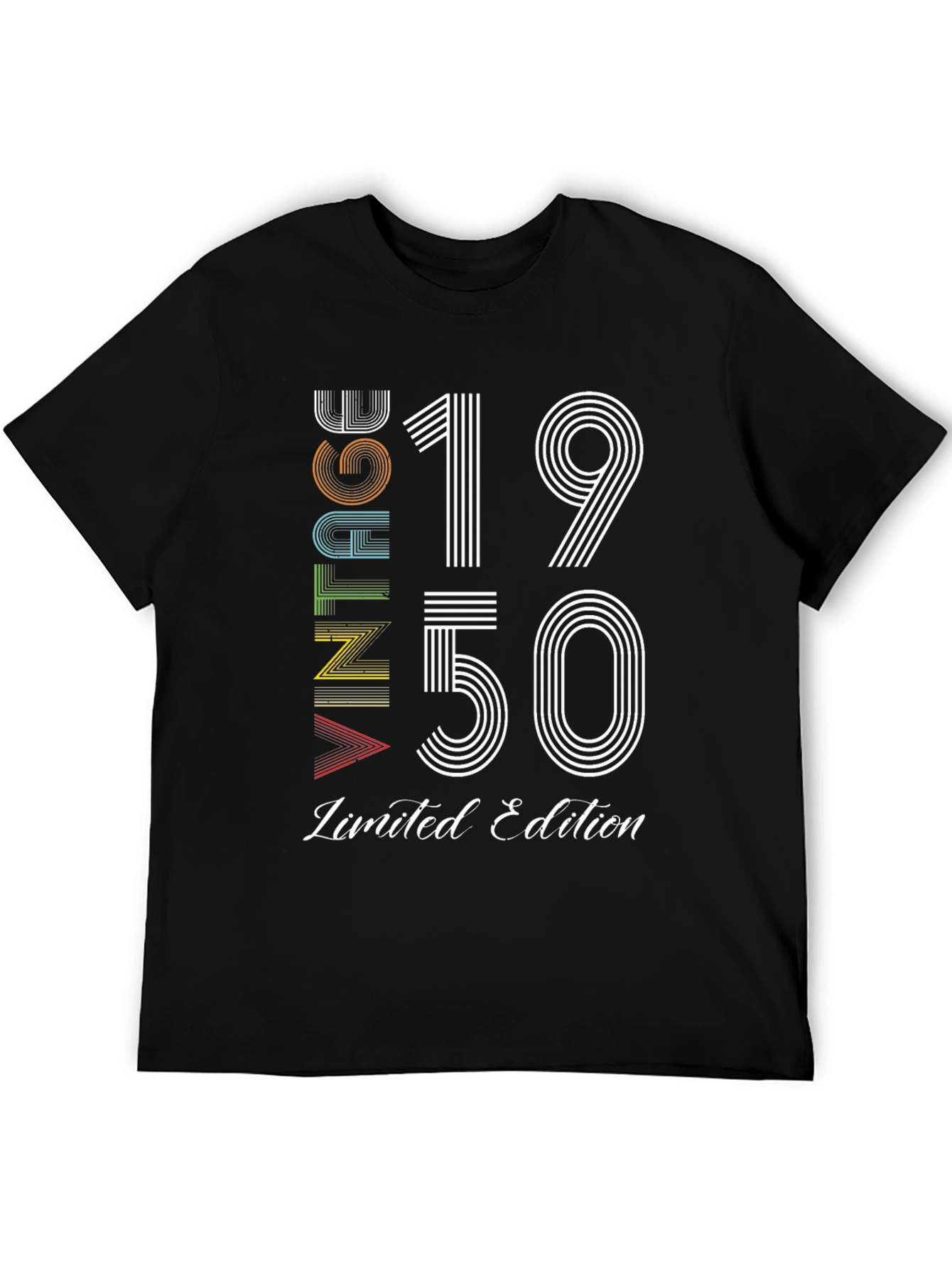 Black Vintage 1950 Limited Edition Graphic T-Shirt view 5
