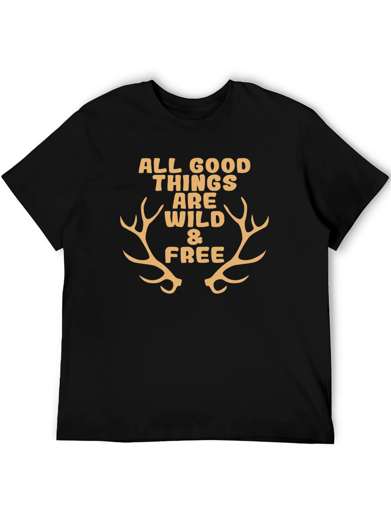 Black Wild & Free Graphic Tee view 5