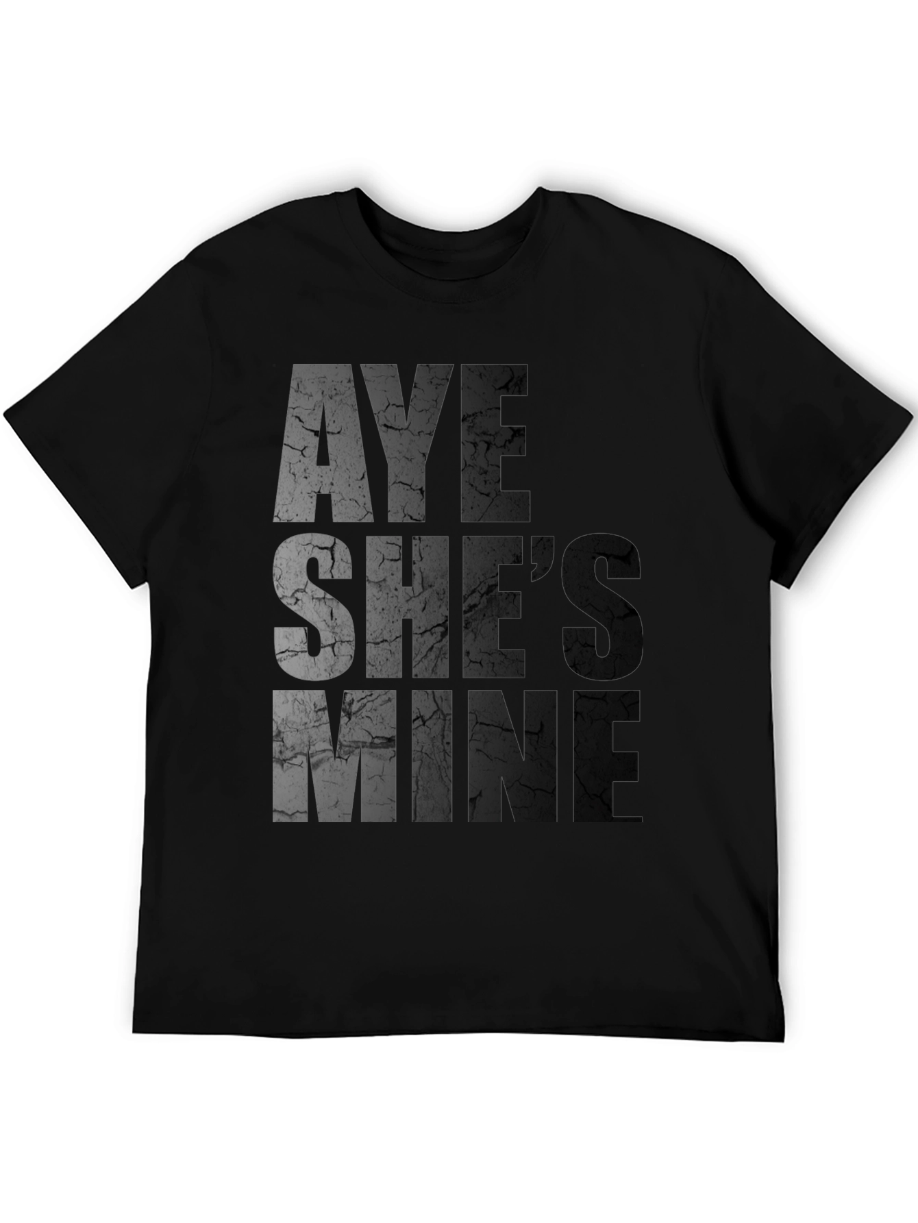 Black Aye She's Mine Graphic T-Shirt view 5