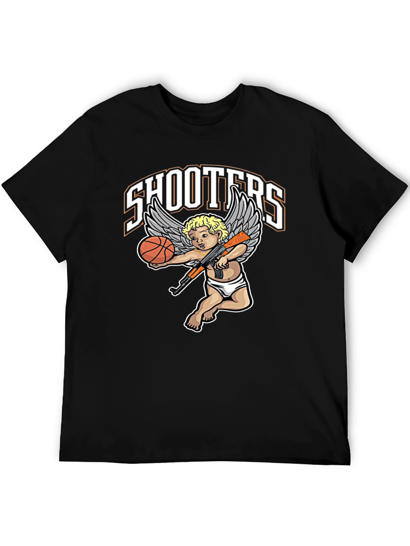 Black Shooters Graphic T-Shirt view 5
