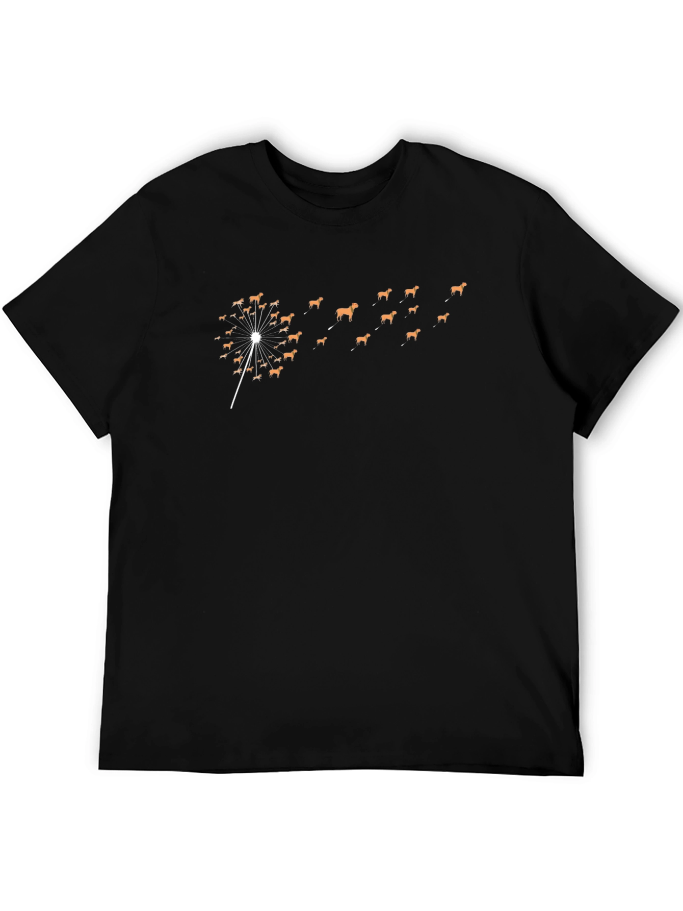 Black Dog Dandelion T-Shirt - Blowing Away in Style! view 5