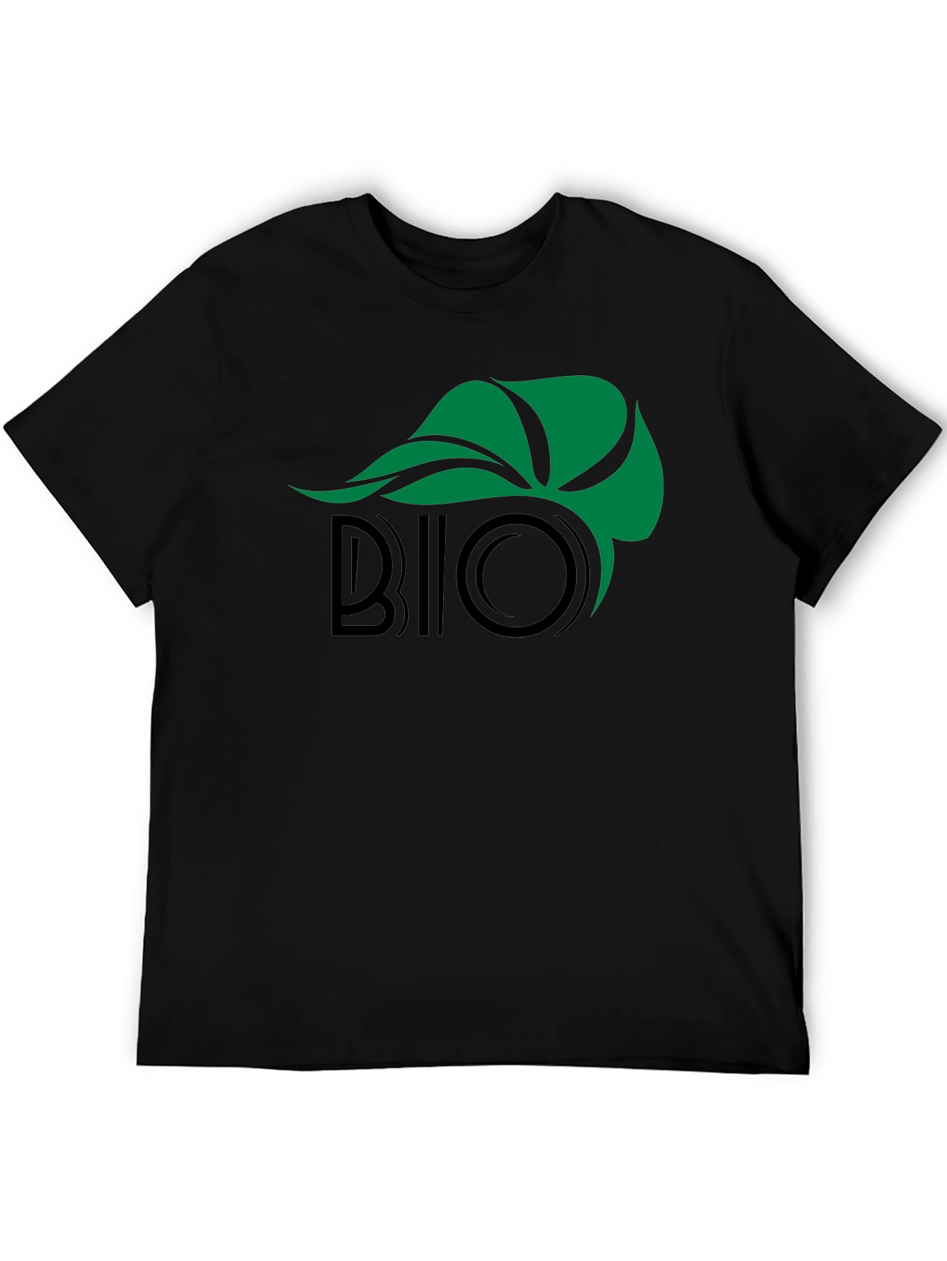 Black Eco-Friendly Bio Graphic Black T-Shirt view 5